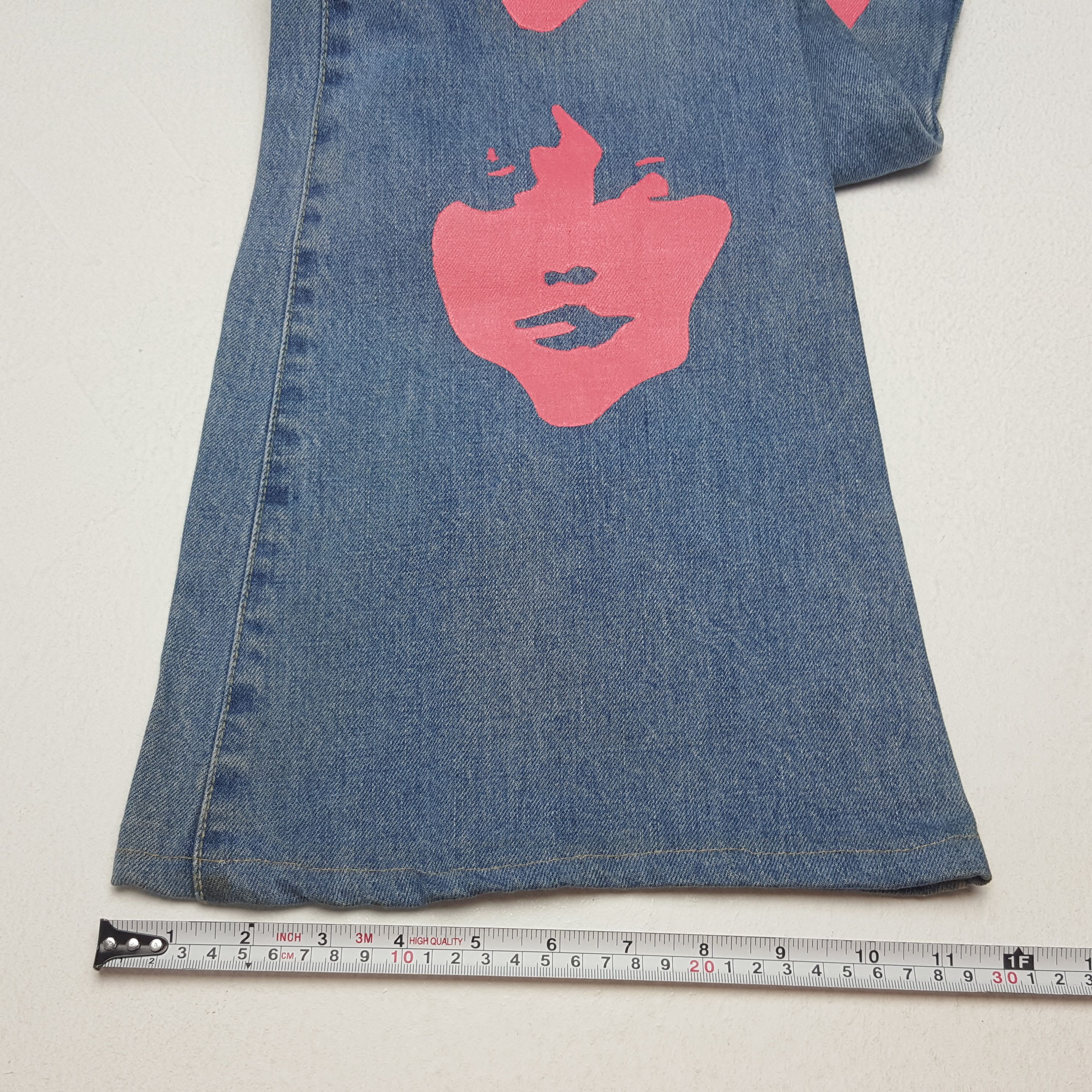 Hysteric Glamour × Japanese Brand × Vintage HYSTERIC GLAMOUR Japanese Brand Custom Art Jeans Pants Size 31" - 11 Thumbnail