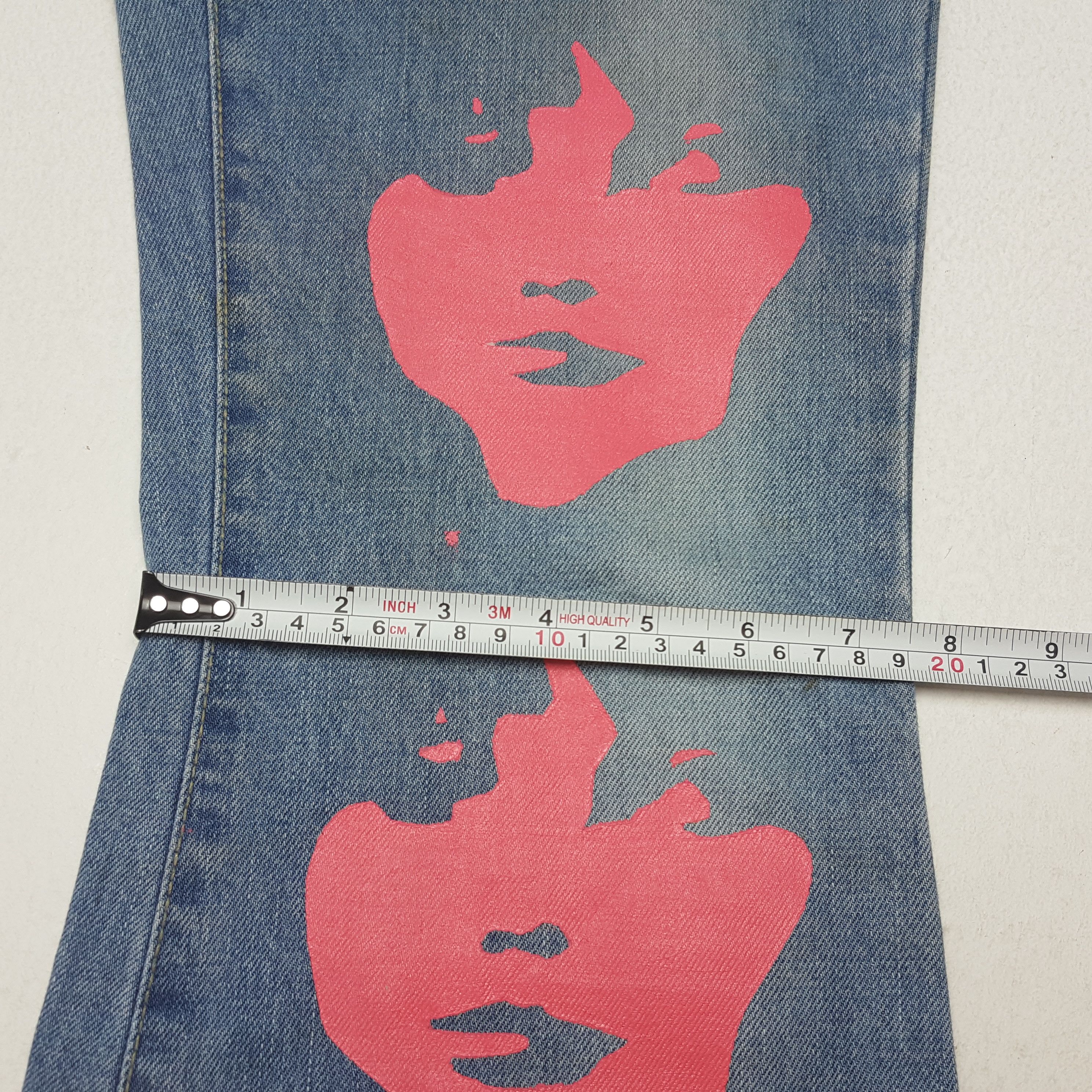 Hysteric Glamour × Japanese Brand × Vintage HYSTERIC GLAMOUR Japanese Brand Custom Art Jeans Pants Size 31" - 10 Thumbnail