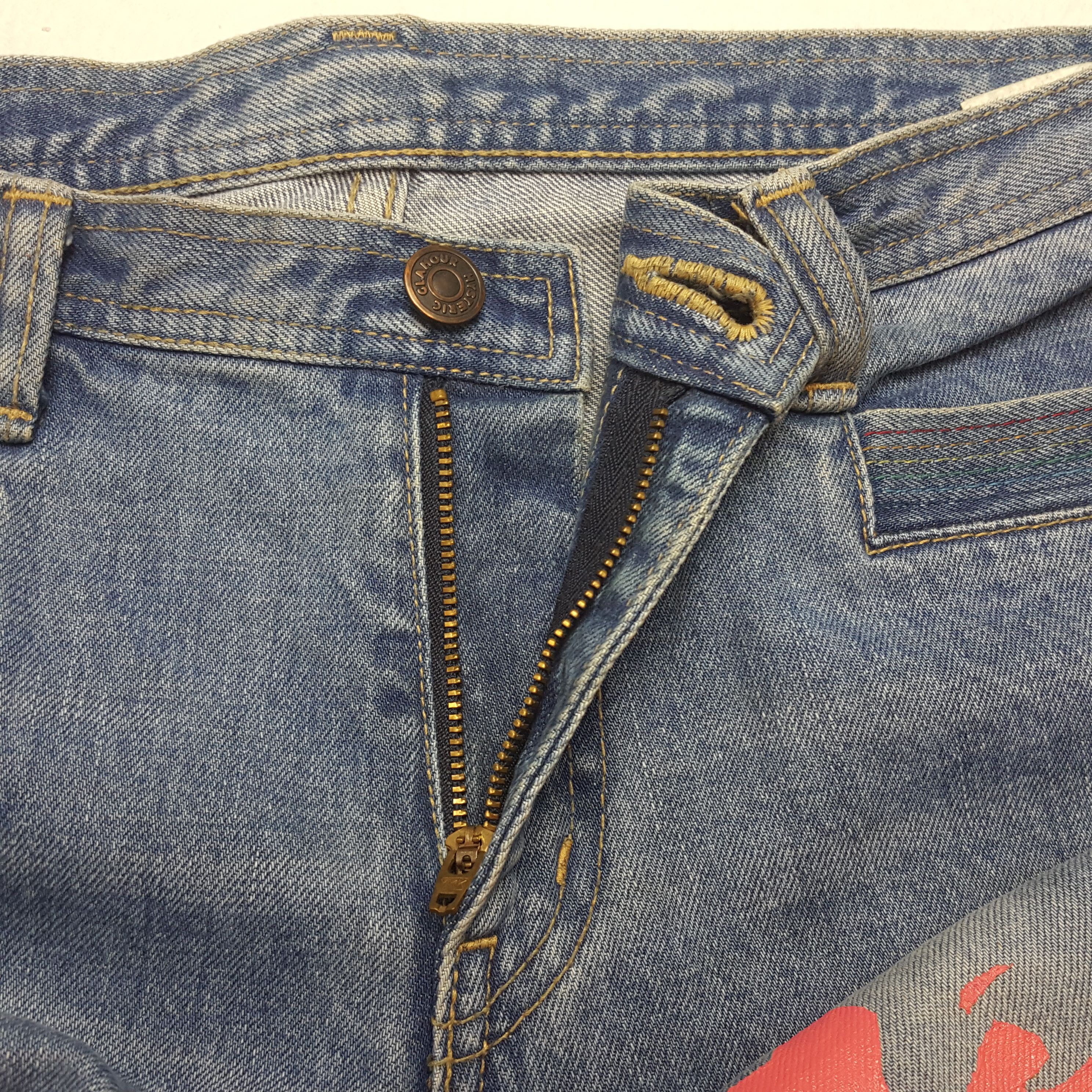 Hysteric Glamour × Japanese Brand × Vintage HYSTERIC GLAMOUR Japanese Brand Custom Art Jeans Pants Size 31" - 12 Thumbnail