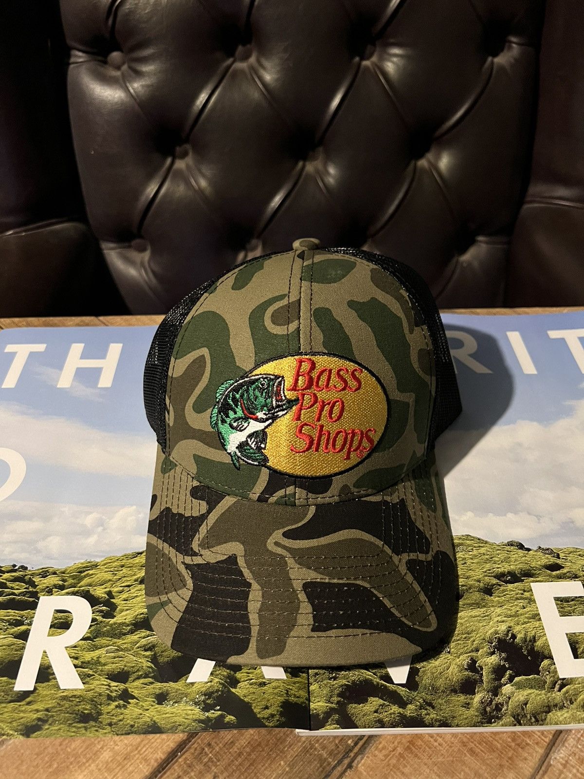 Bass Pro Shops × Vintage Bass Pro Shops Trucker Hat Size ONE SIZE - 1 Thumbnail