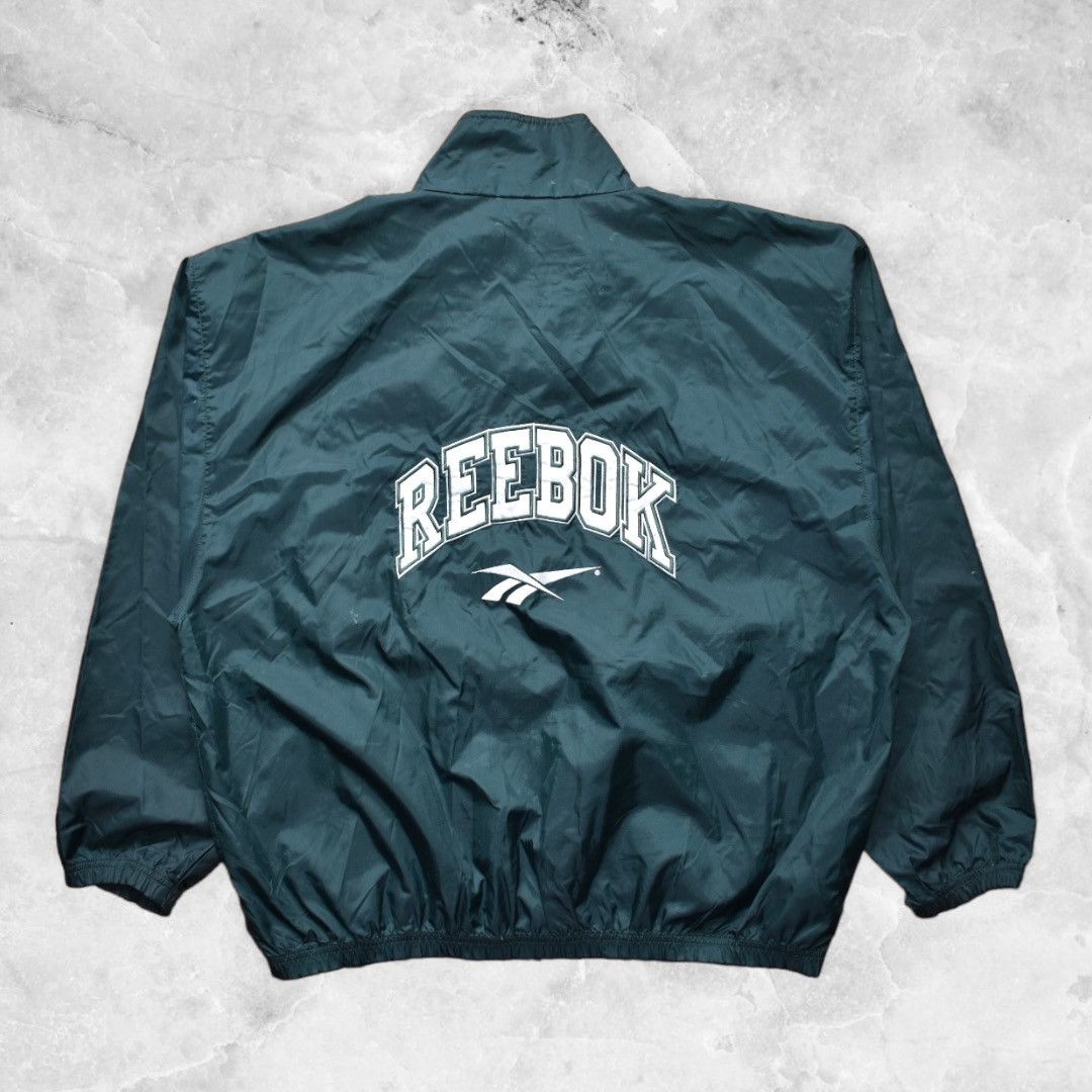 Reebok × Vintage Vintage 90s Reebok Fullzip Windbreaker Jacket (L) Size US L / EU 52-54 / 3 - 1 Thumbnail