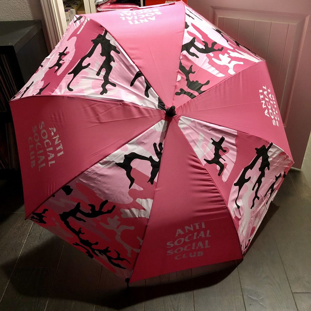 Anti Social Social Club Anti Social Social Club Pink Camo Large Umbrella Size ONE SIZE - 1 Thumbnail