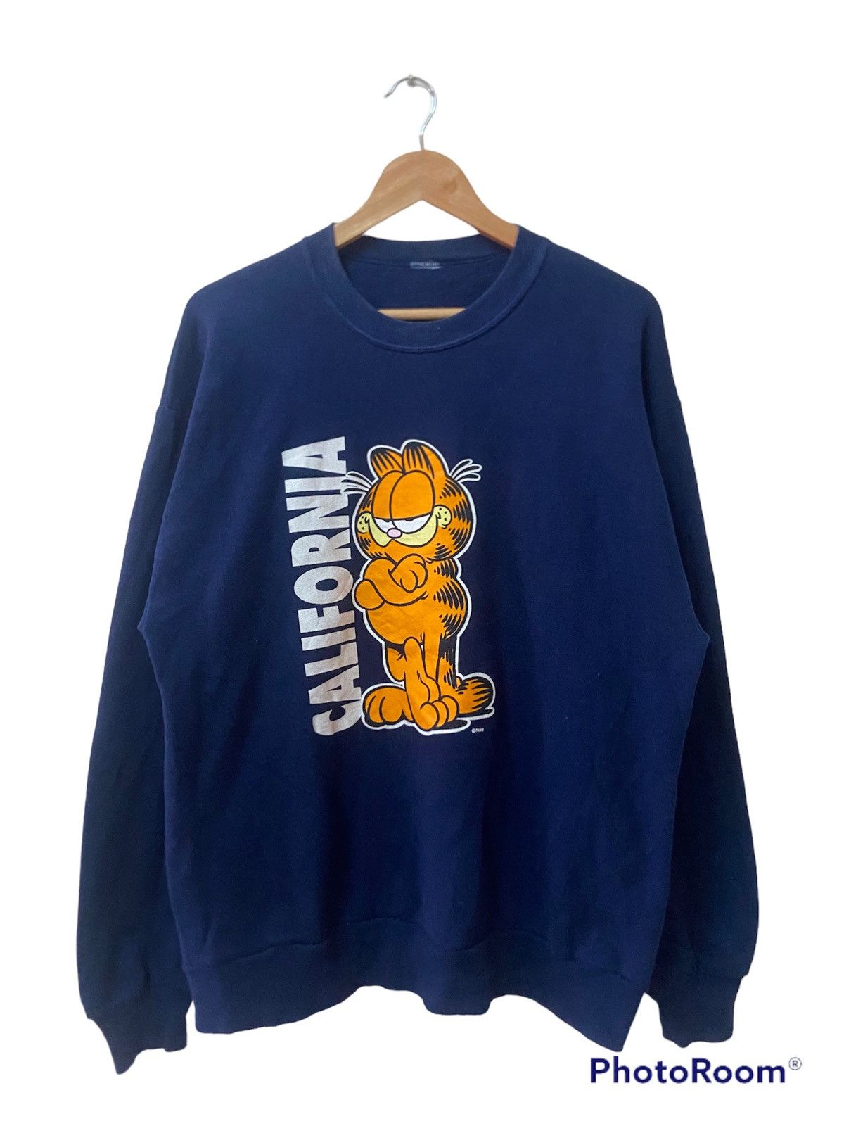 Rare Vintage Garfield 70's Sweatshirt Crewneck Pullover 1978 Spell Out  Coffee Me