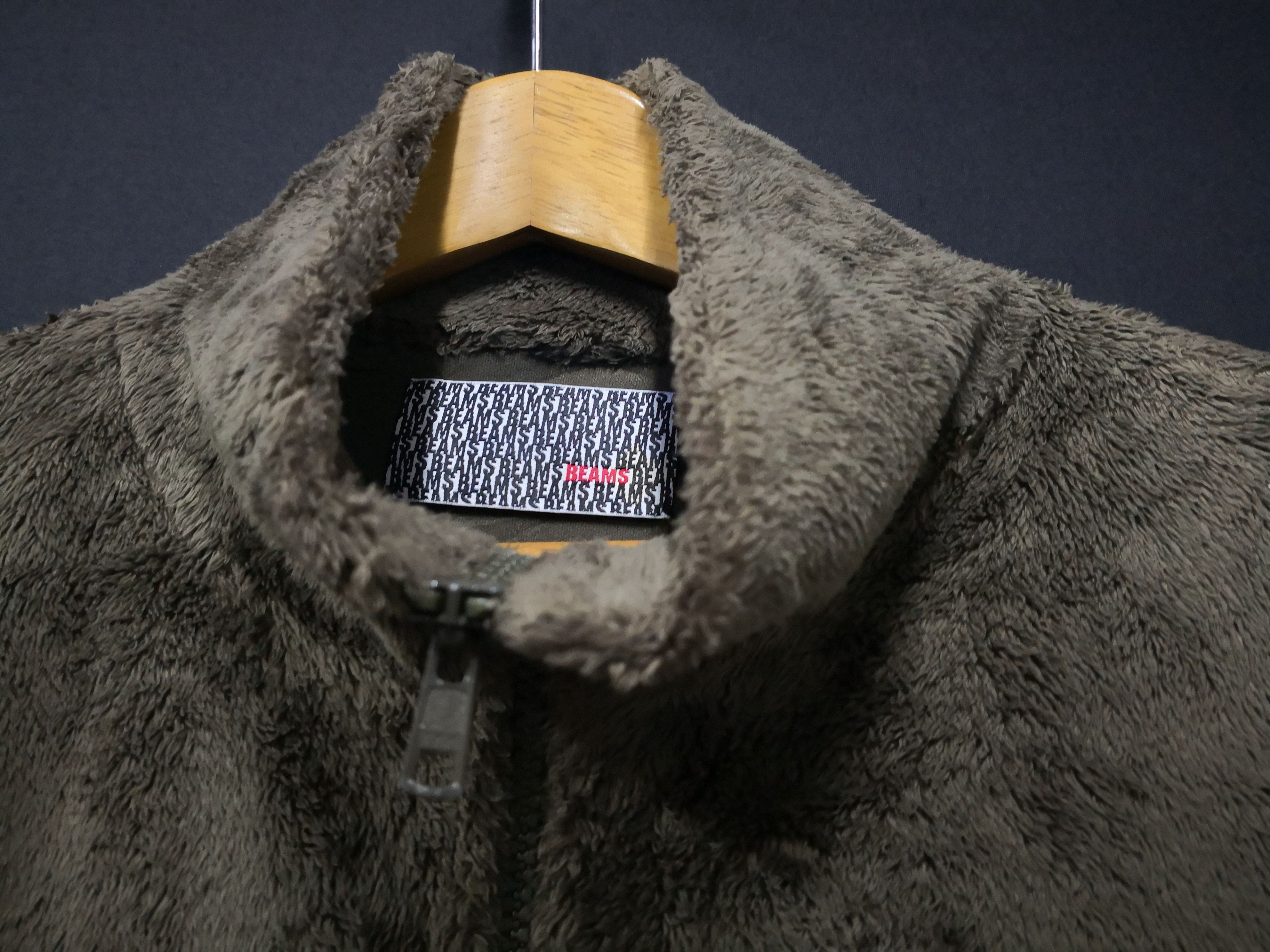 beams Skull logo Fleece Warm Jacket