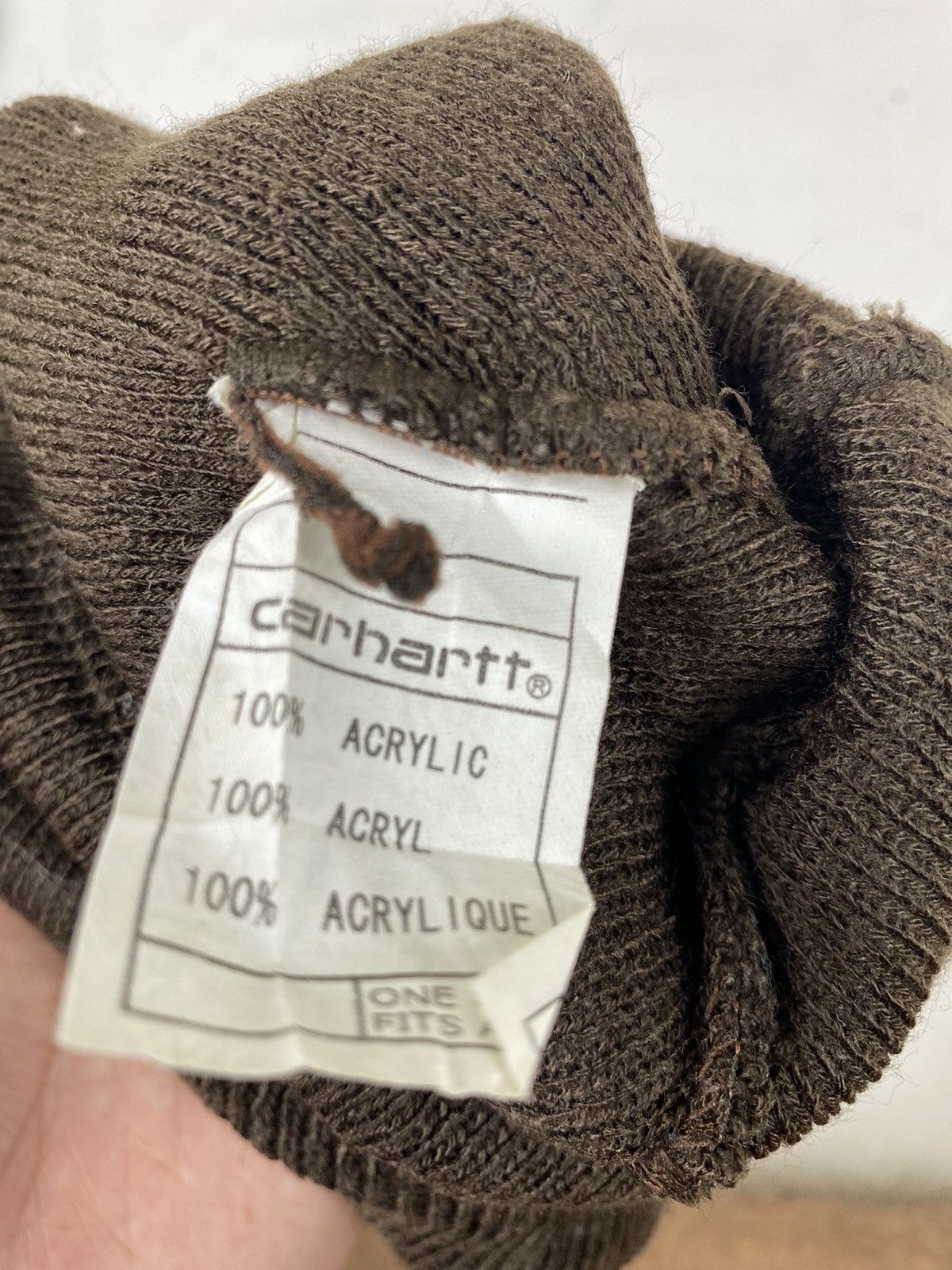 Carhartt Vintage Carhatt Beanie Hat Streetwear Workwear Size ONE SIZE - 6 Thumbnail