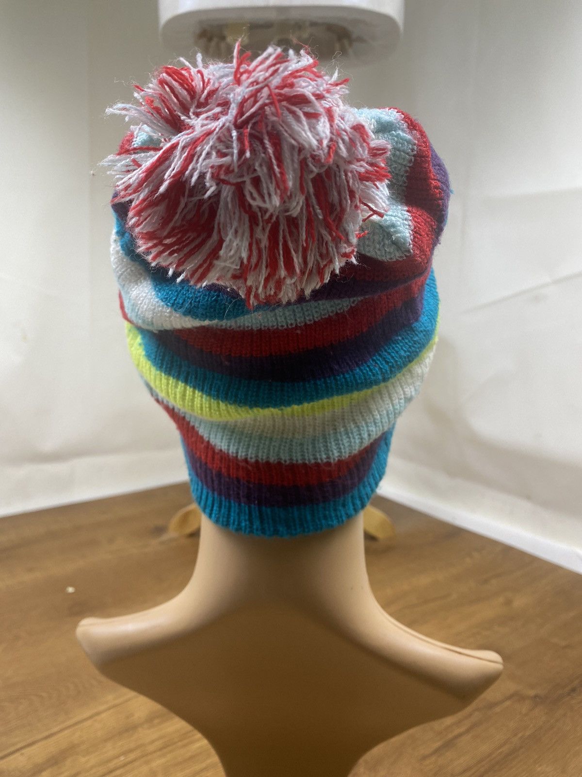 Volcom Vintage Volcom Stripe Multicolour Beanie Hat Skateboarding Size ONE SIZE - 4 Thumbnail