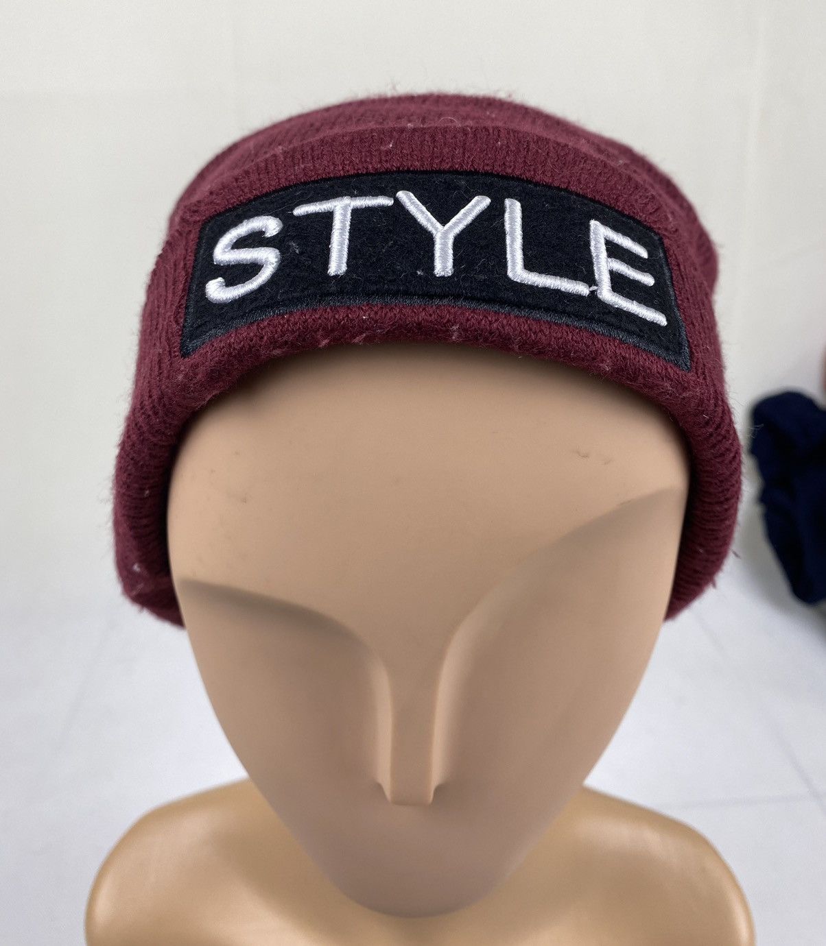 Japanese Brand Style Spellout Beanie Hat Size ONE SIZE - 2 Thumbnail