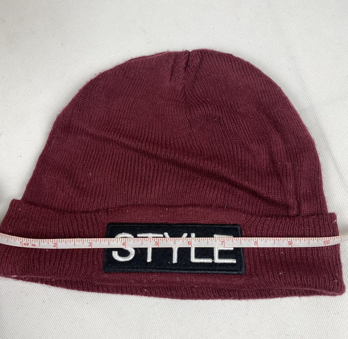 Japanese Brand Style Spellout Beanie Hat Size ONE SIZE - 3 Thumbnail