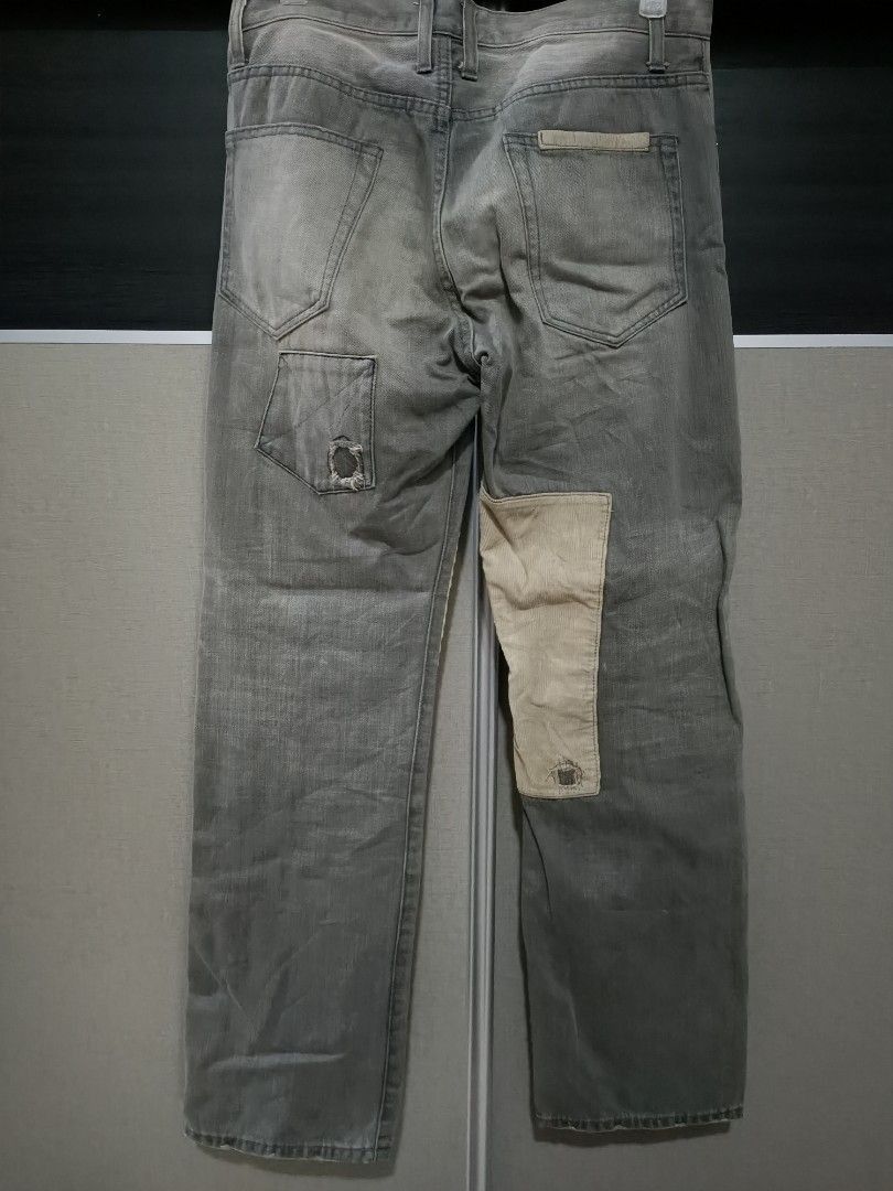 Japanese Brand Japanese brand boro and patchwork repair jeans Size US 31 - 6 Thumbnail