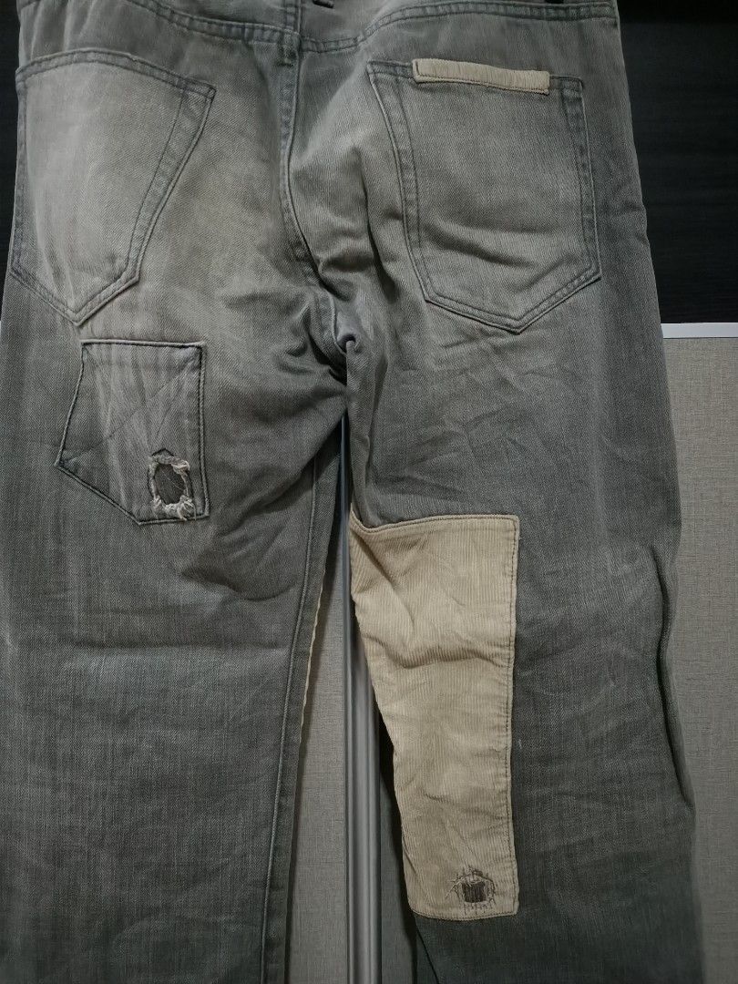 Japanese Brand Japanese brand boro and patchwork repair jeans Size US 31 - 7 Thumbnail