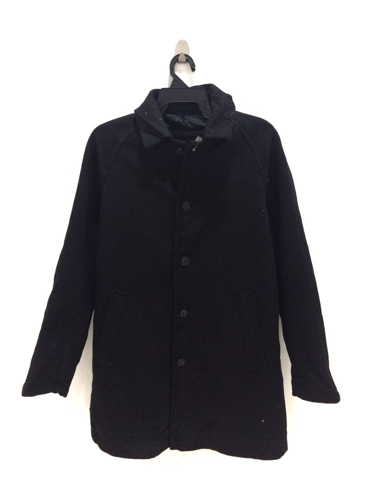 Japanese Brand Global Work Mix Wool Long Jacket