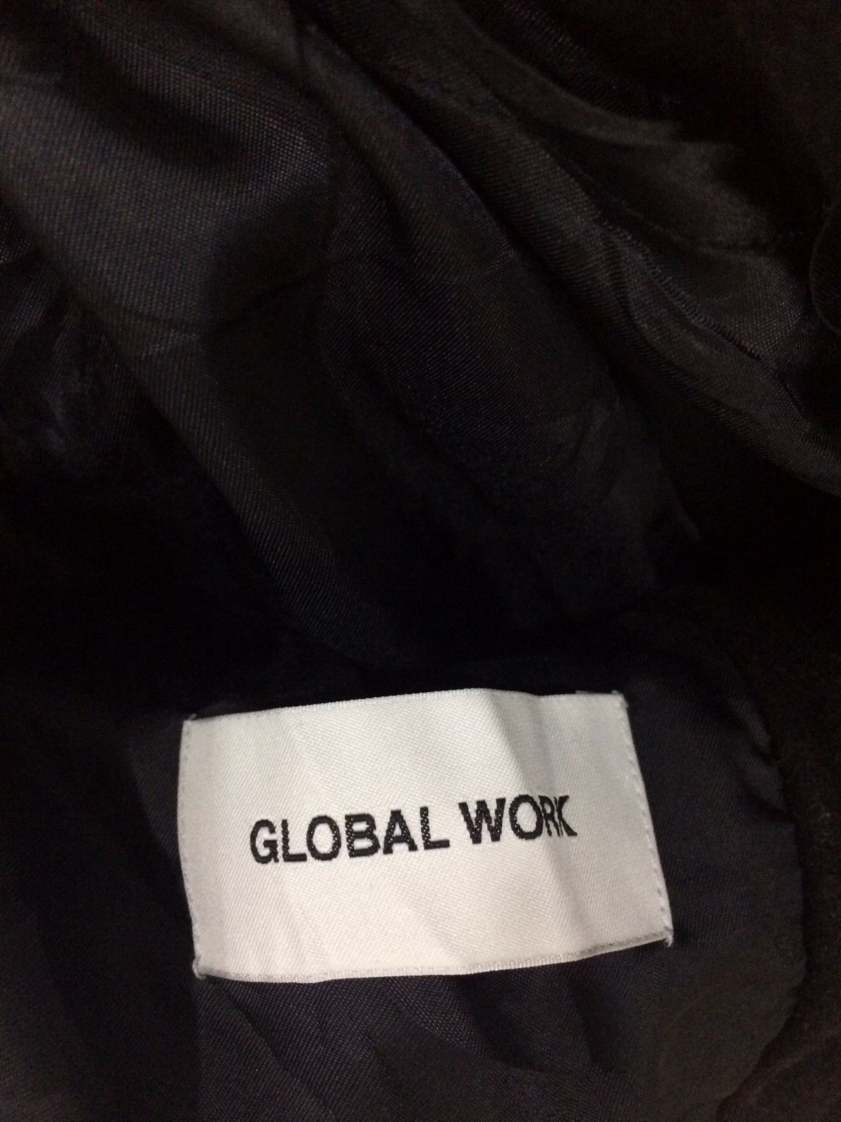 Japanese Brand Global Work Mix Wool Long Jacket