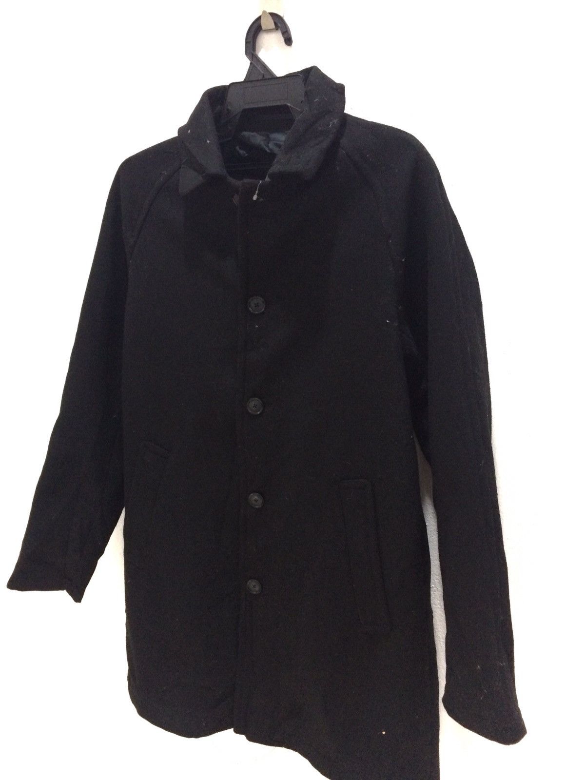 Japanese Brand Global Work Mix Wool Long Jacket