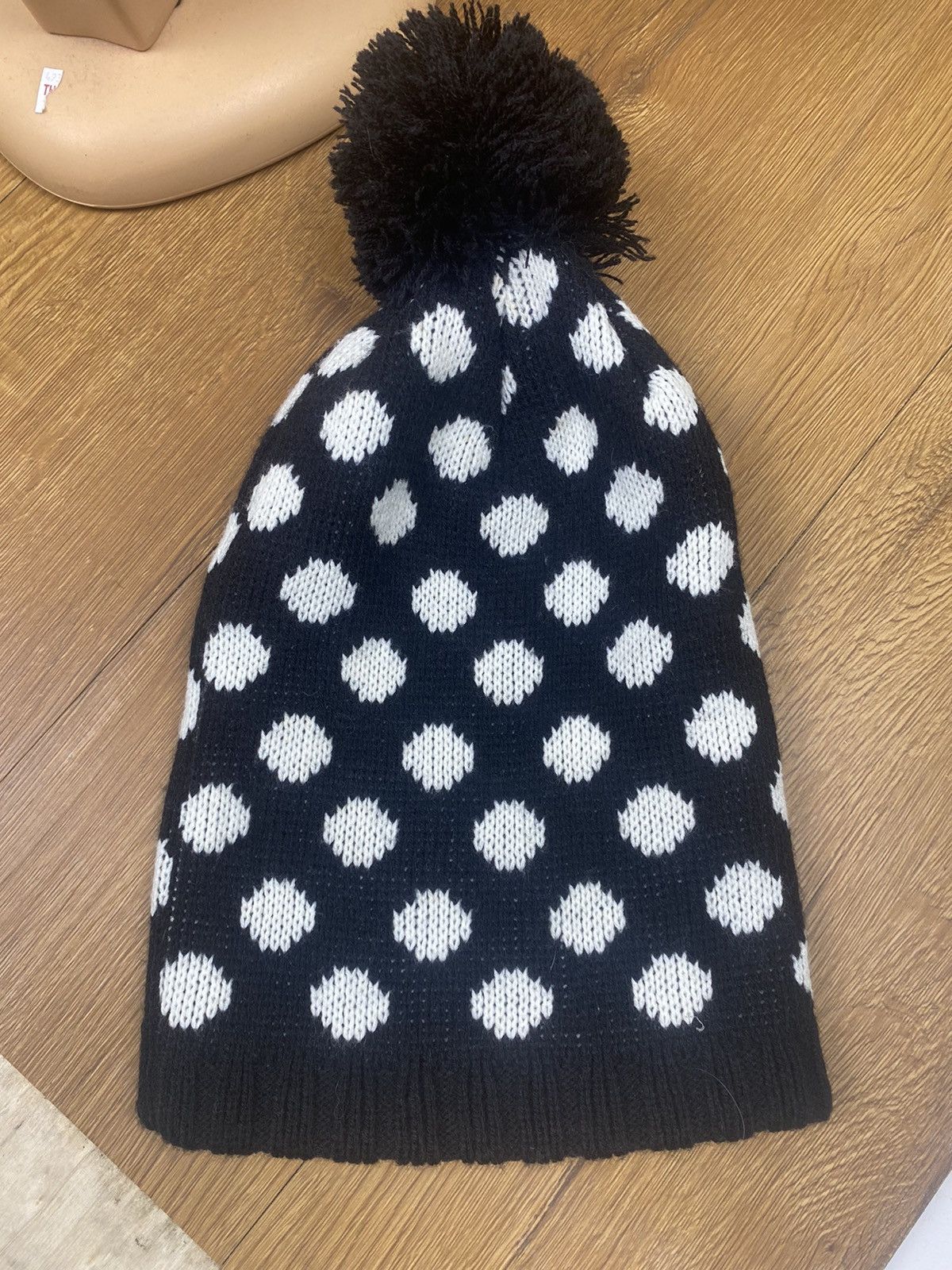 Japanese Brand Polka Dots Ski Winter Beanie Hat Size ONE SIZE - 4 Thumbnail