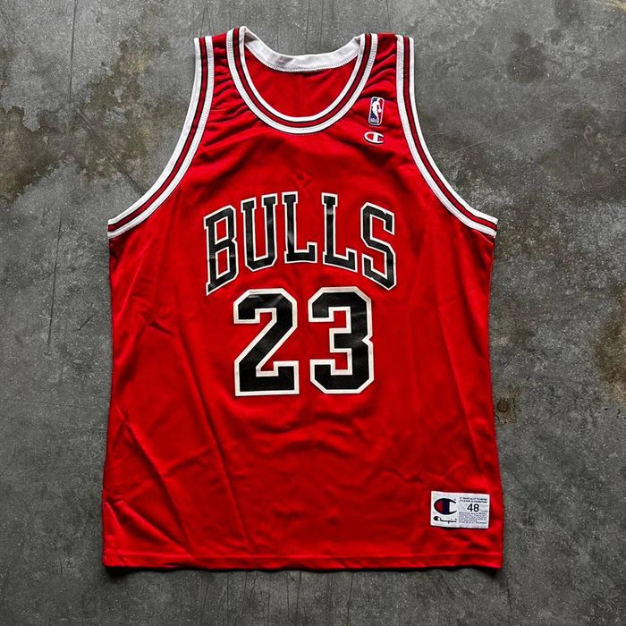 Vintage Vintage Chicago Bulls Michael Jordan 23 Champion Jersey Grailed