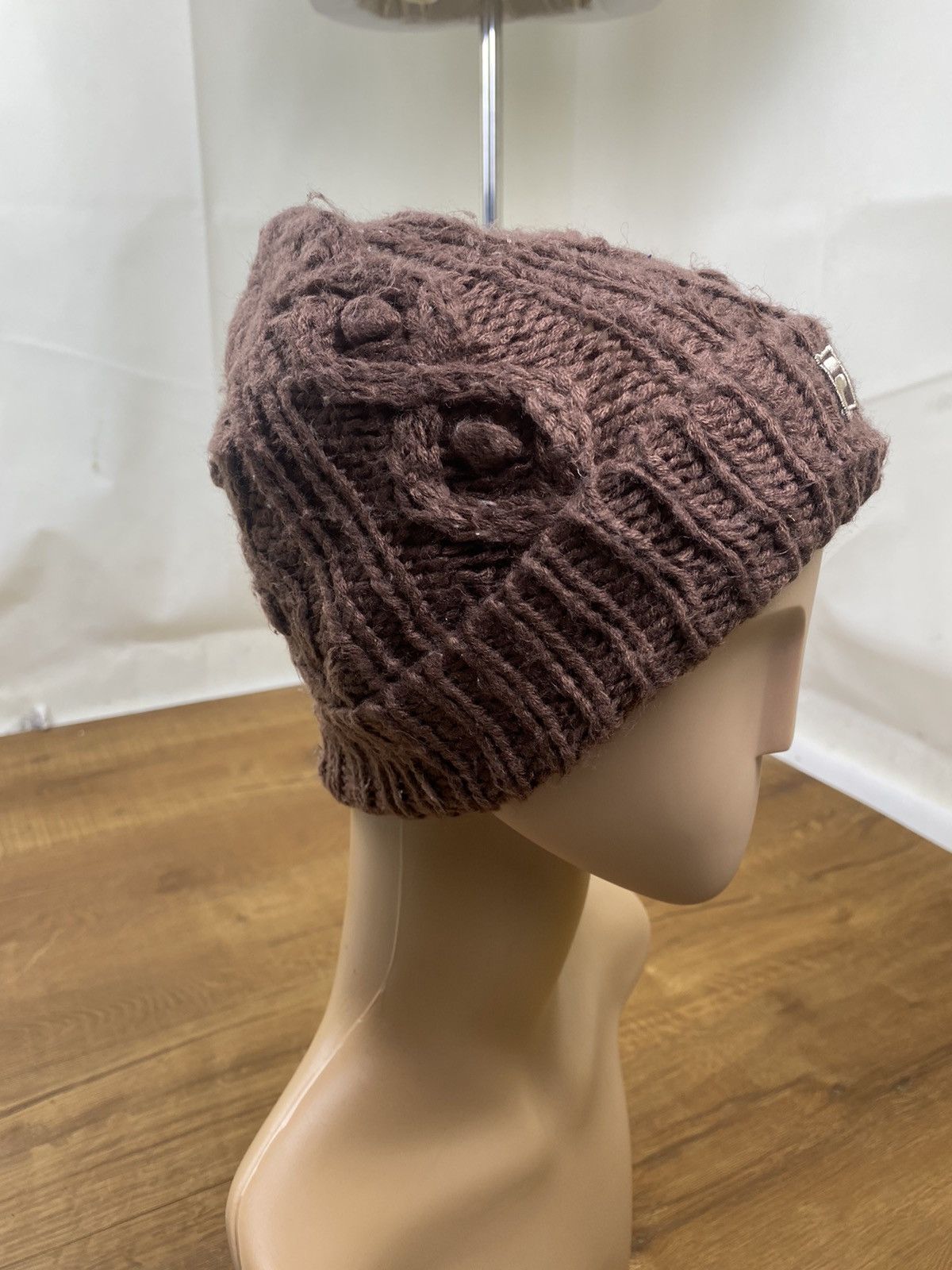 Fila Vintage Brown Fila Knitted Winter Beanie Hat Size ONE SIZE - 3 Thumbnail