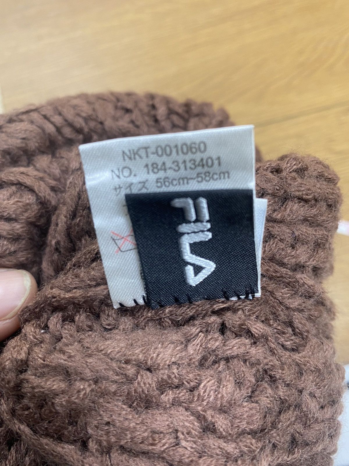 Fila Vintage Brown Fila Knitted Winter Beanie Hat Size ONE SIZE - 5 Thumbnail