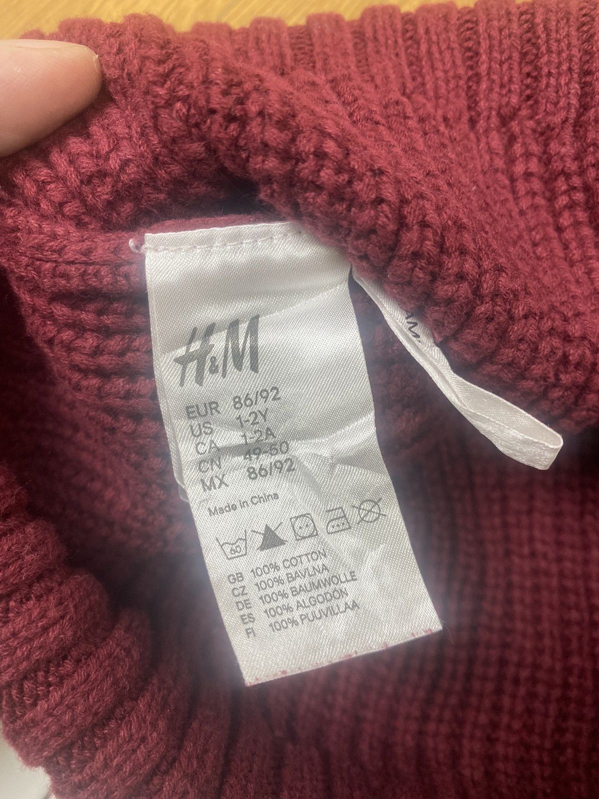 H&M H&M Plain Half Knitted Winter Hat Size ONE SIZE - 6 Thumbnail