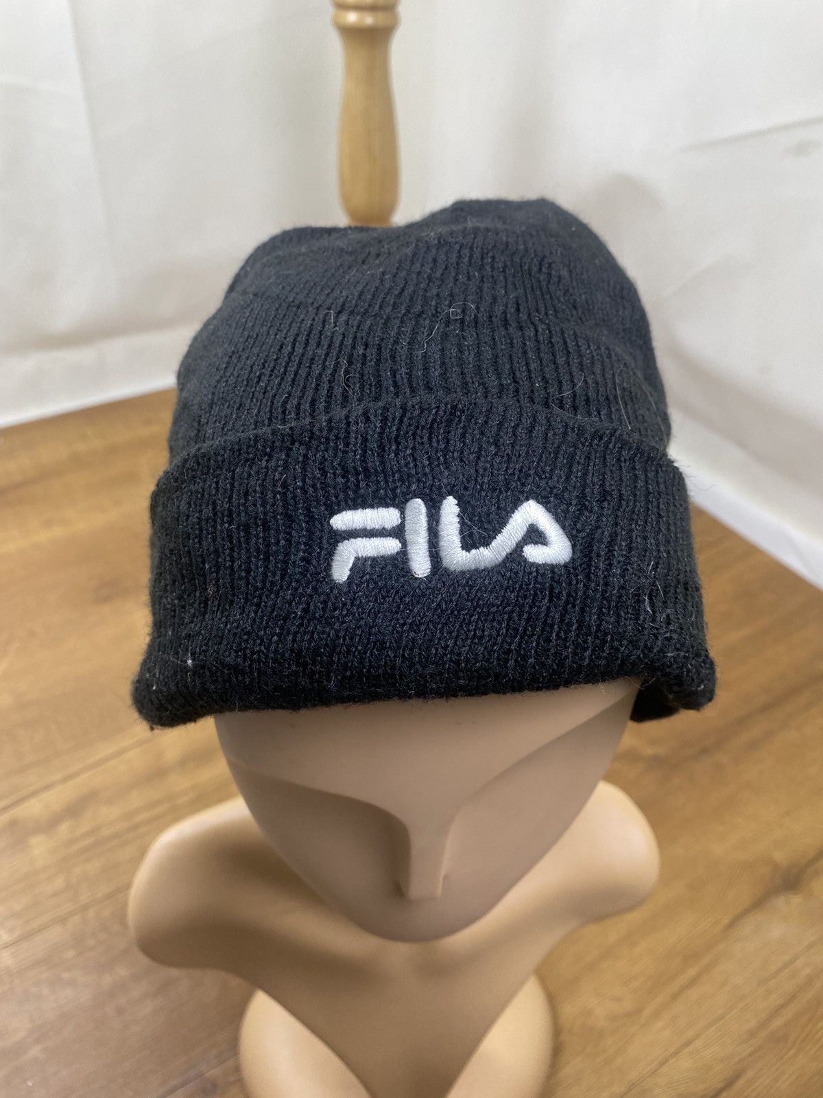Fila Vintage FILA Spellout Winter Beanie Hat Size ONE SIZE - 3 Thumbnail