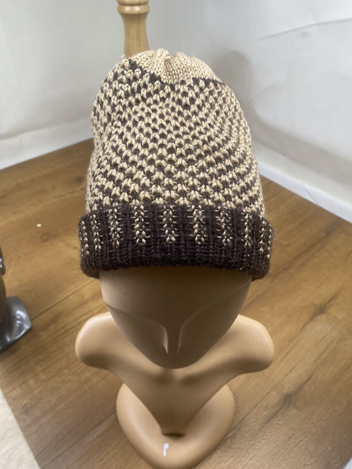 Japanese Brand Unbrand Knitted Winter Beanie Hat Size ONE SIZE - 1 Thumbnail