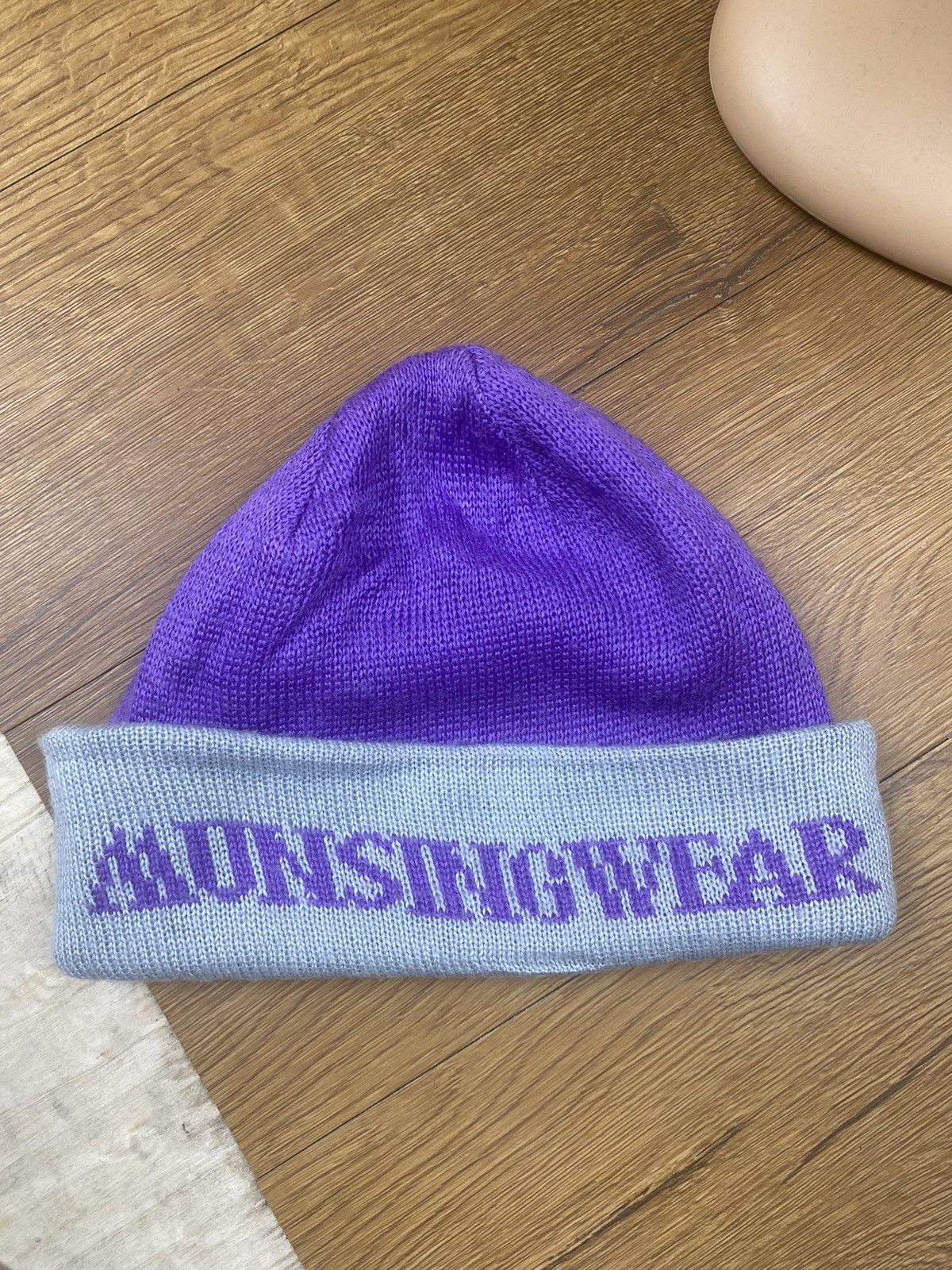 Grand Slam Vintage MunsingWear Purple Beanie Hat Size ONE SIZE - 2 Thumbnail