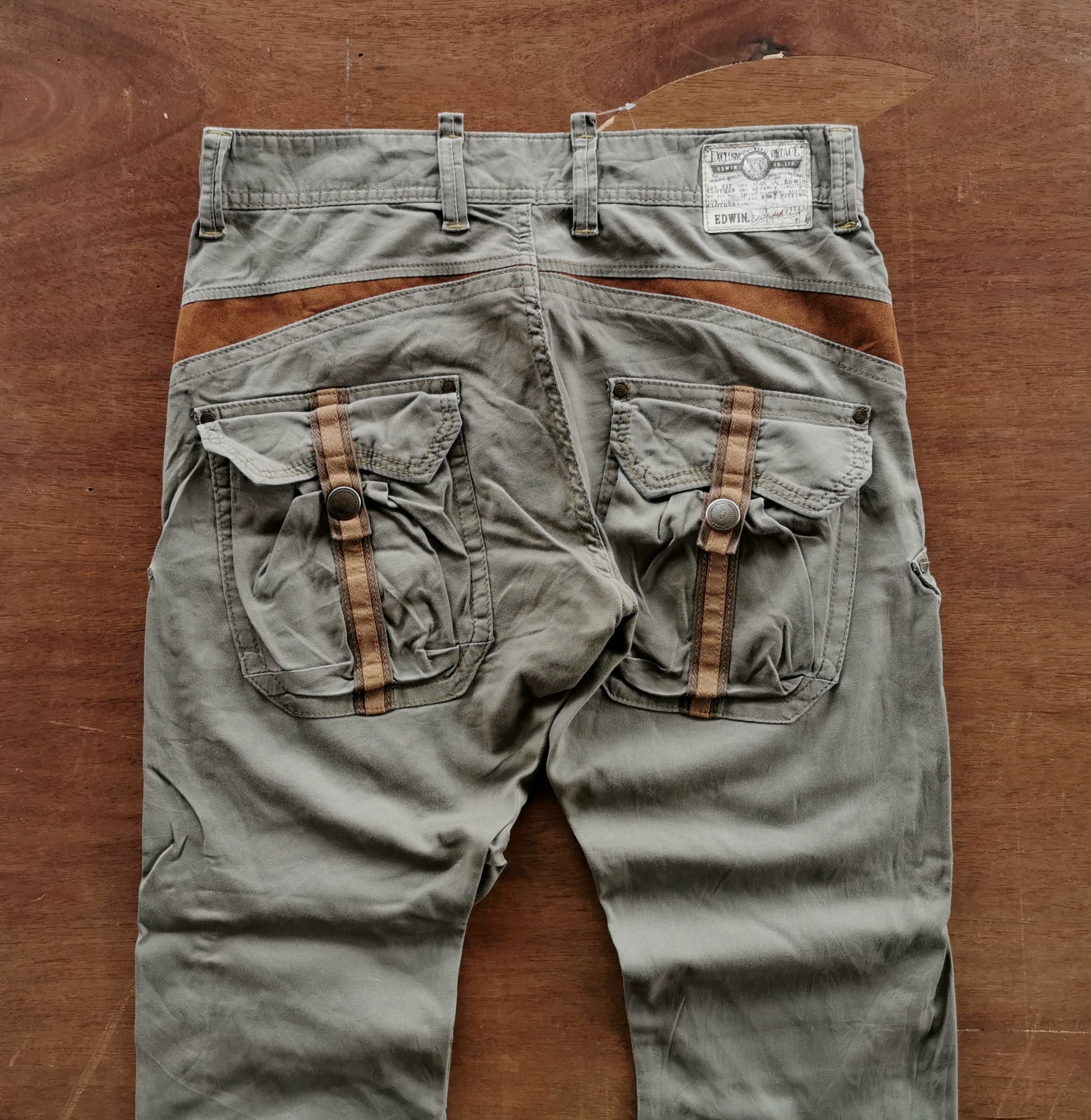 Edwin Edwin Japan Patch Pocket Cargo Pants Size US 33 - 5 Thumbnail