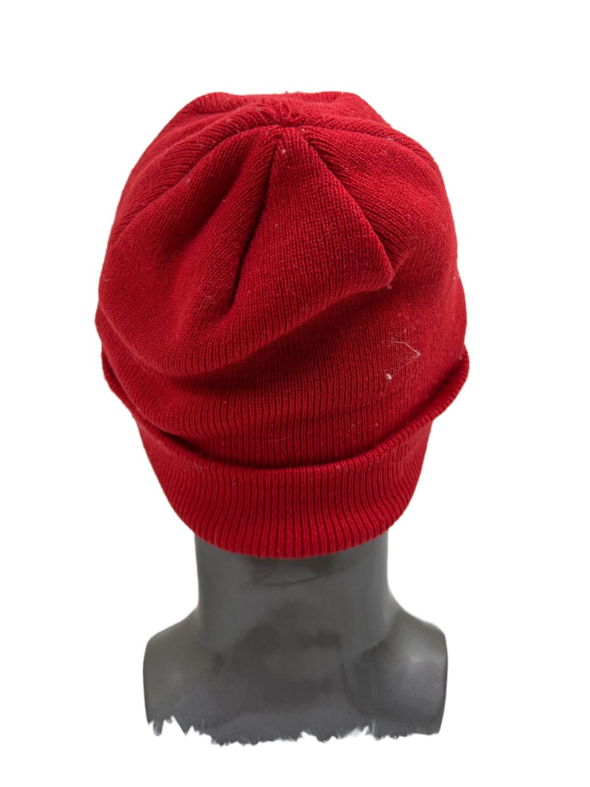 Nike Vintage Nike Swoosh Red Beanie Hat Size ONE SIZE - 3 Thumbnail