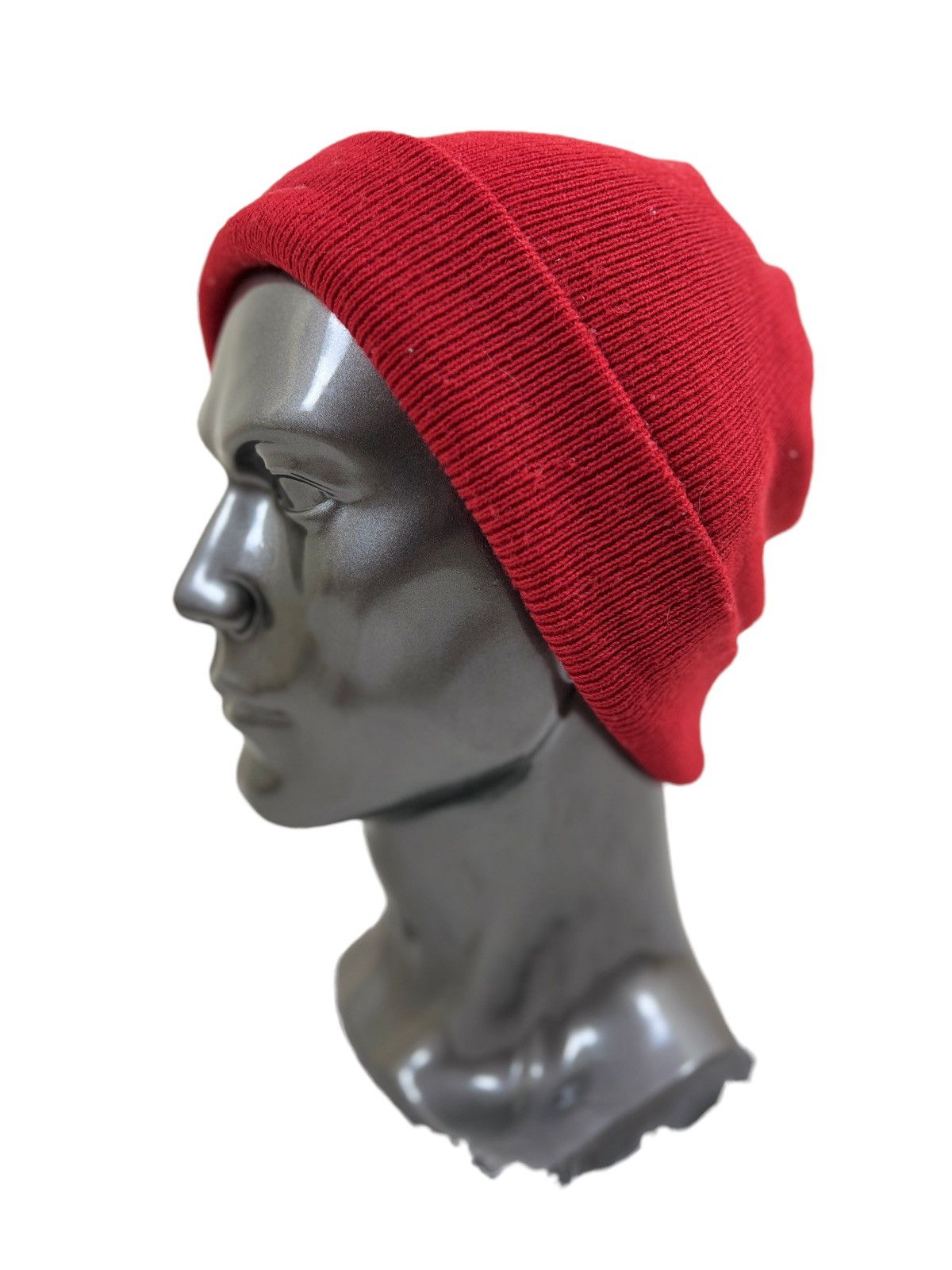 Nike Vintage Nike Swoosh Red Beanie Hat Size ONE SIZE - 2 Thumbnail