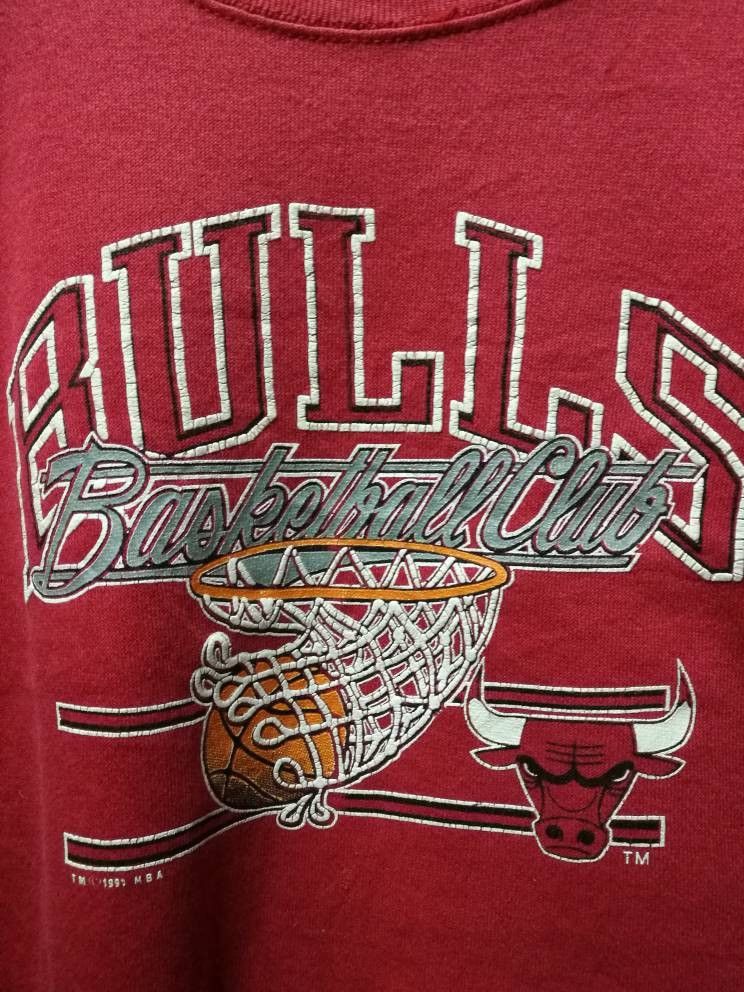 Chicago Bulls Vintage 90s chicago bulls big logo crewneck Size US S / EU 44-46 / 1 - 4 Thumbnail