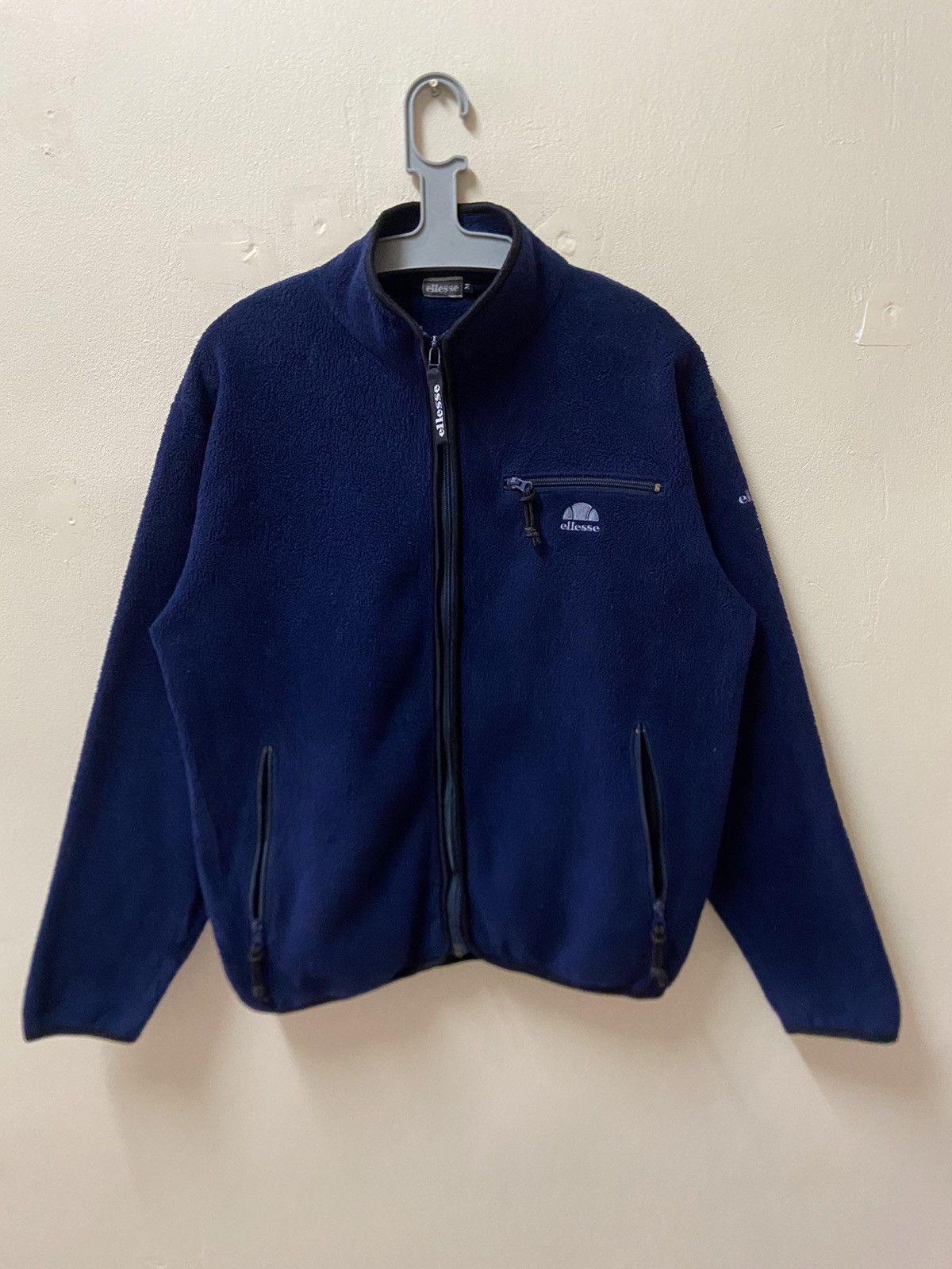 Rare🔥Vintage Ellese Fleece Zip Up Sweather Made in Japan