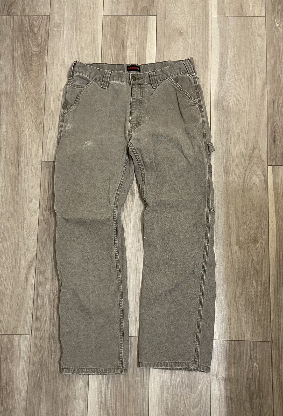 Wolverine Vintage 00s Faded Wolverines Carpenter Workwear Pant Size US 32 / EU 48 - 2 Thumbnail