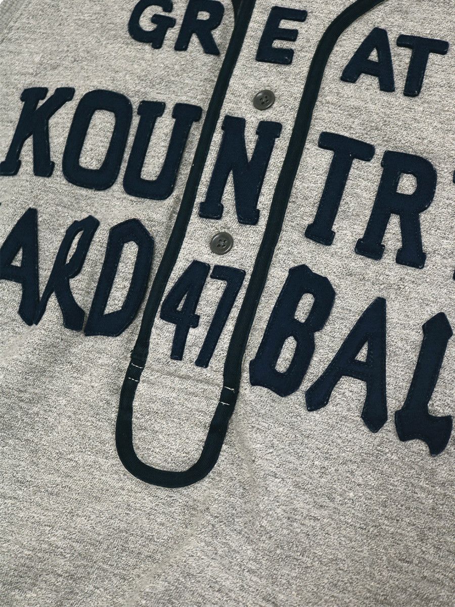 Kapital Kapital TOP Fleece Baseball Henry Sweatshirt GREAT KOUNTRY Size US M / EU 48-50 / 2 - 2 Thumbnail