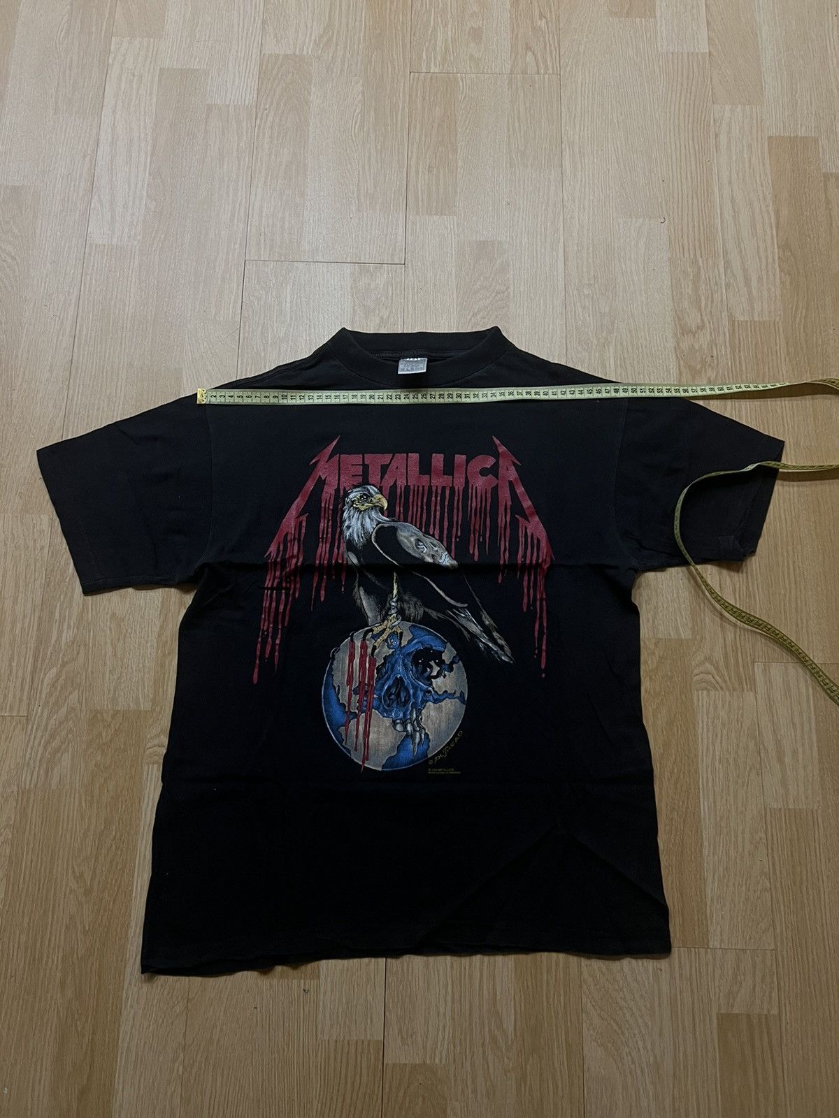 トップス 90'S LLICA NO WHERE ELSE TO ROAM Vintage 1993-94 Metallica No Where Else To Roam Tour T-Shirt
