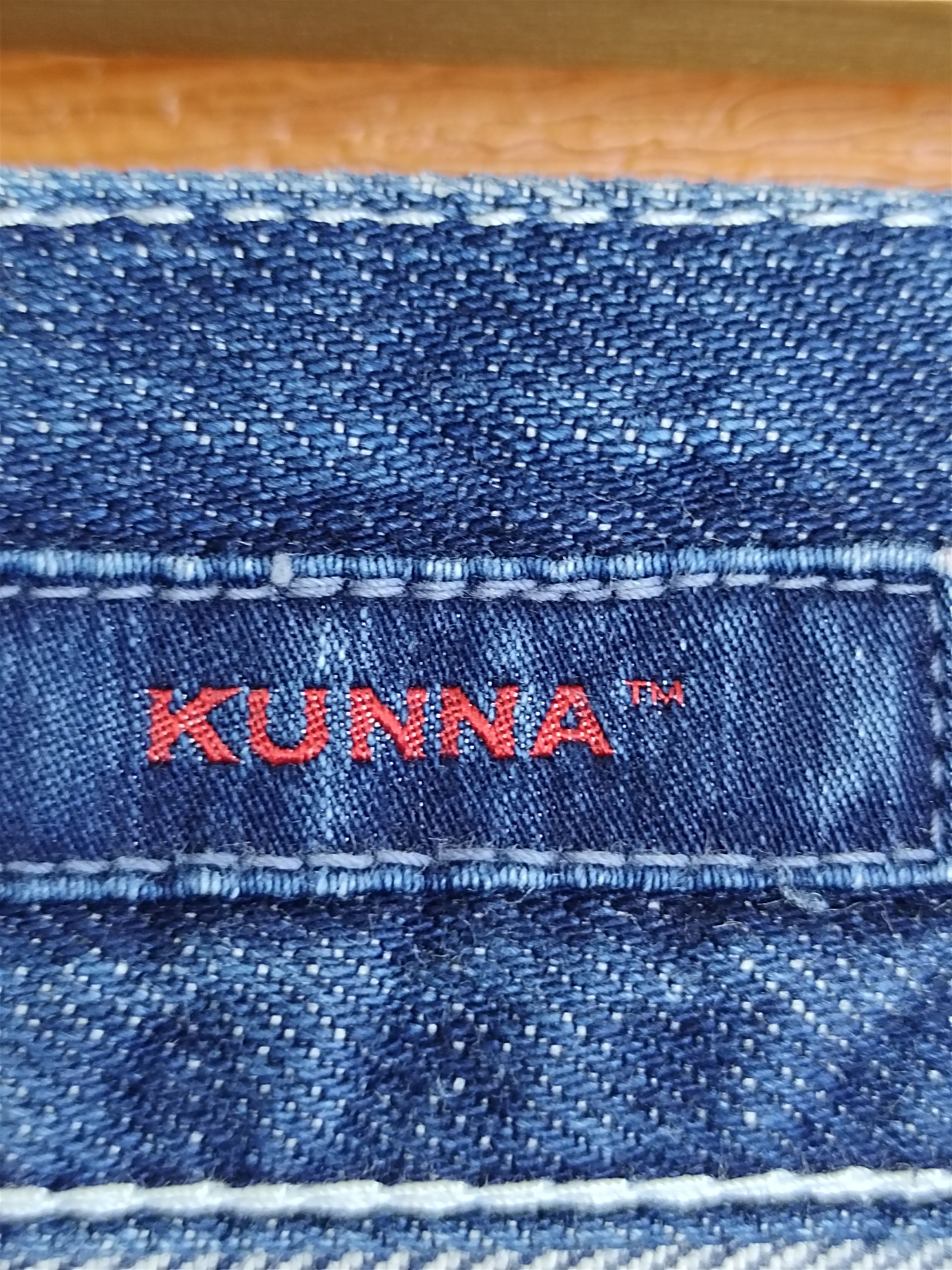 Vintage Kunna Japan Hand Painting Art Selvedged Denim Jeans Size US 33 - 19 Thumbnail