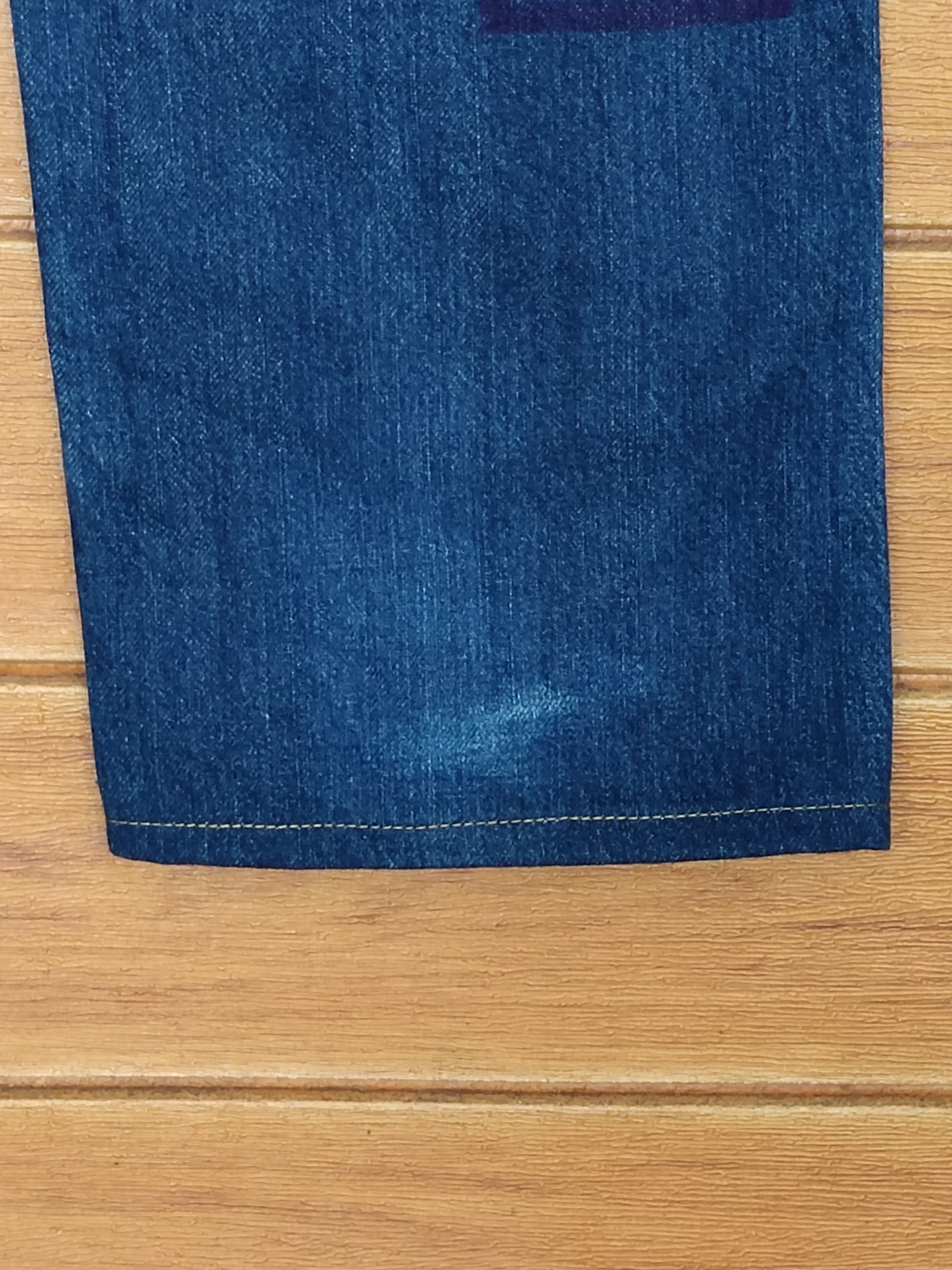 Vintage Kunna Japan Hand Painting Art Selvedged Denim Jeans Size US 33 - 13 Thumbnail