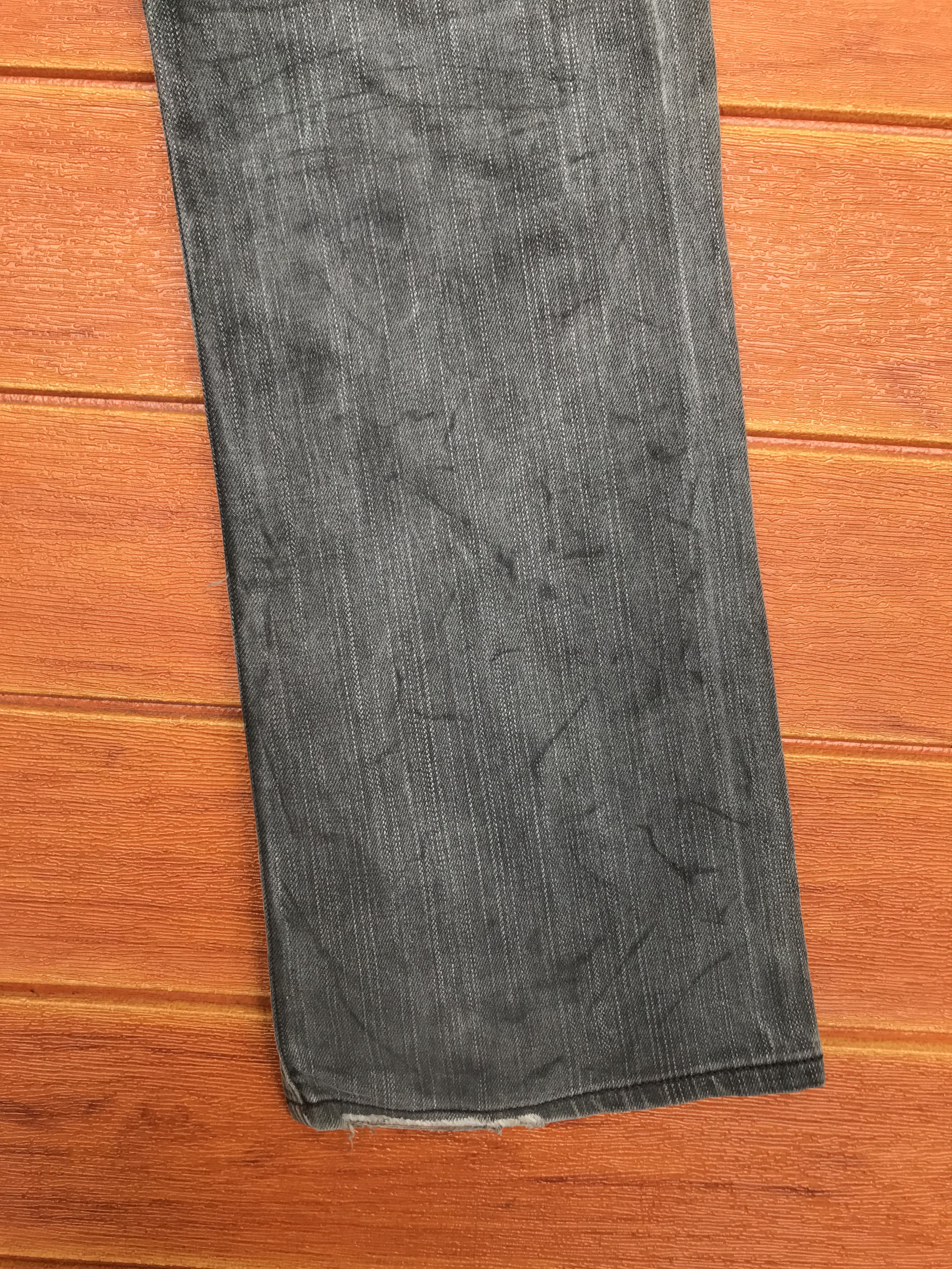 Nicole Club Nicole Club Japan Waxed Charcoal Bondage Waist Denim Pants Size US 31 - 7 Thumbnail