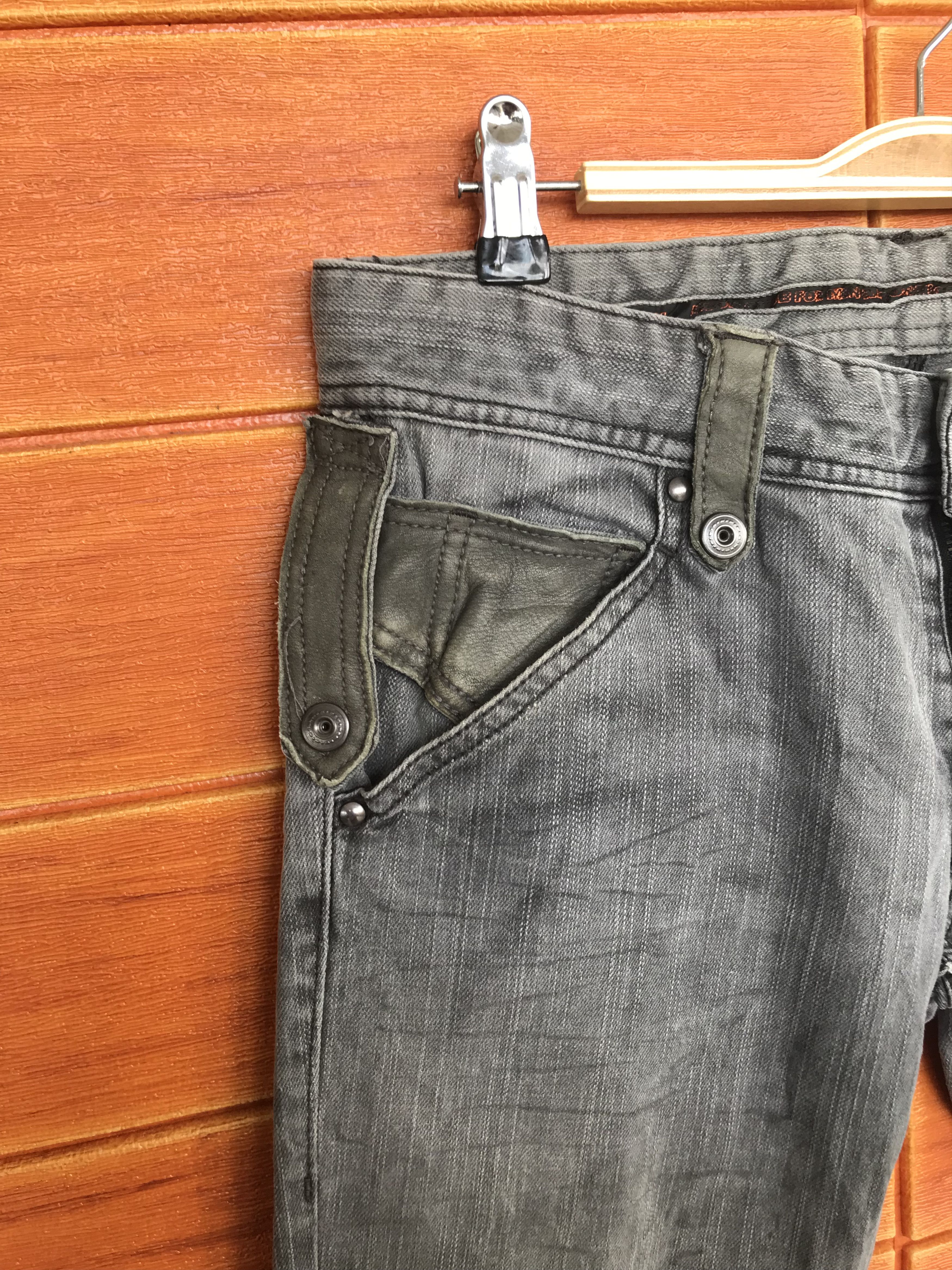 Nicole Club Nicole Club Japan Waxed Charcoal Bondage Waist Denim Pants Size US 31 - 12 Thumbnail
