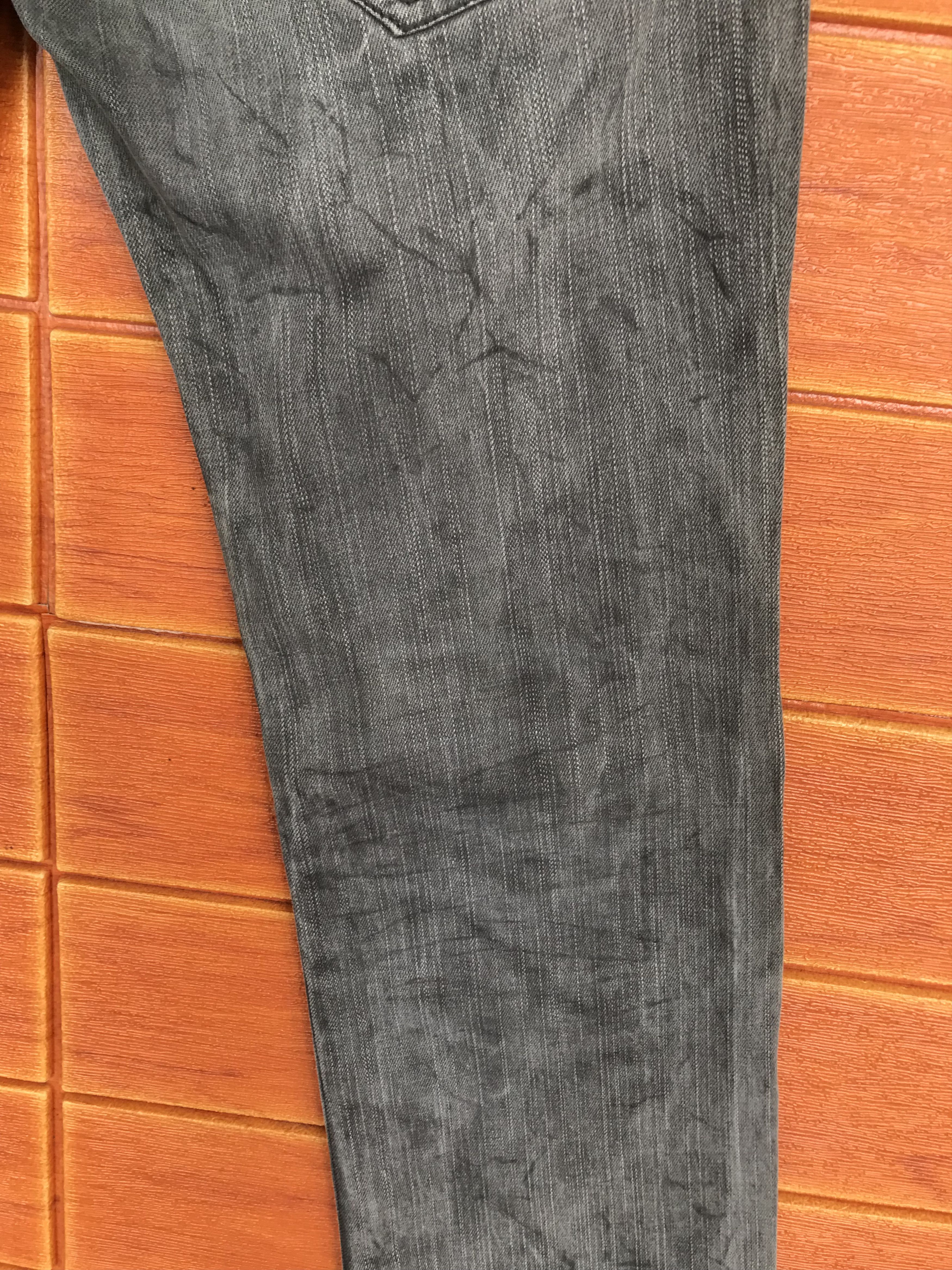 Nicole Club Nicole Club Japan Waxed Charcoal Bondage Waist Denim Pants Size US 31 - 6 Thumbnail