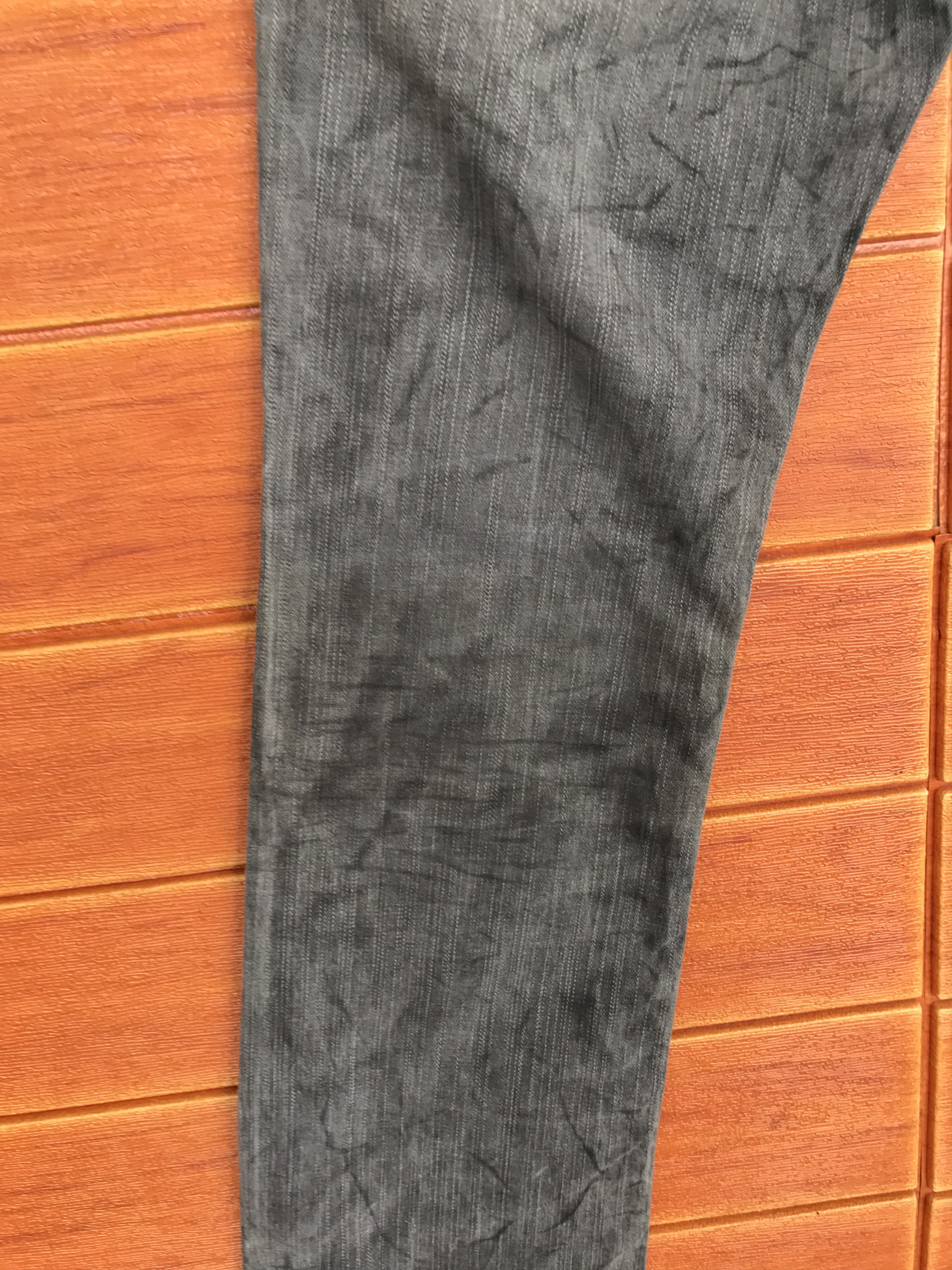 Nicole Club Nicole Club Japan Waxed Charcoal Bondage Waist Denim Pants Size US 31 - 5 Thumbnail