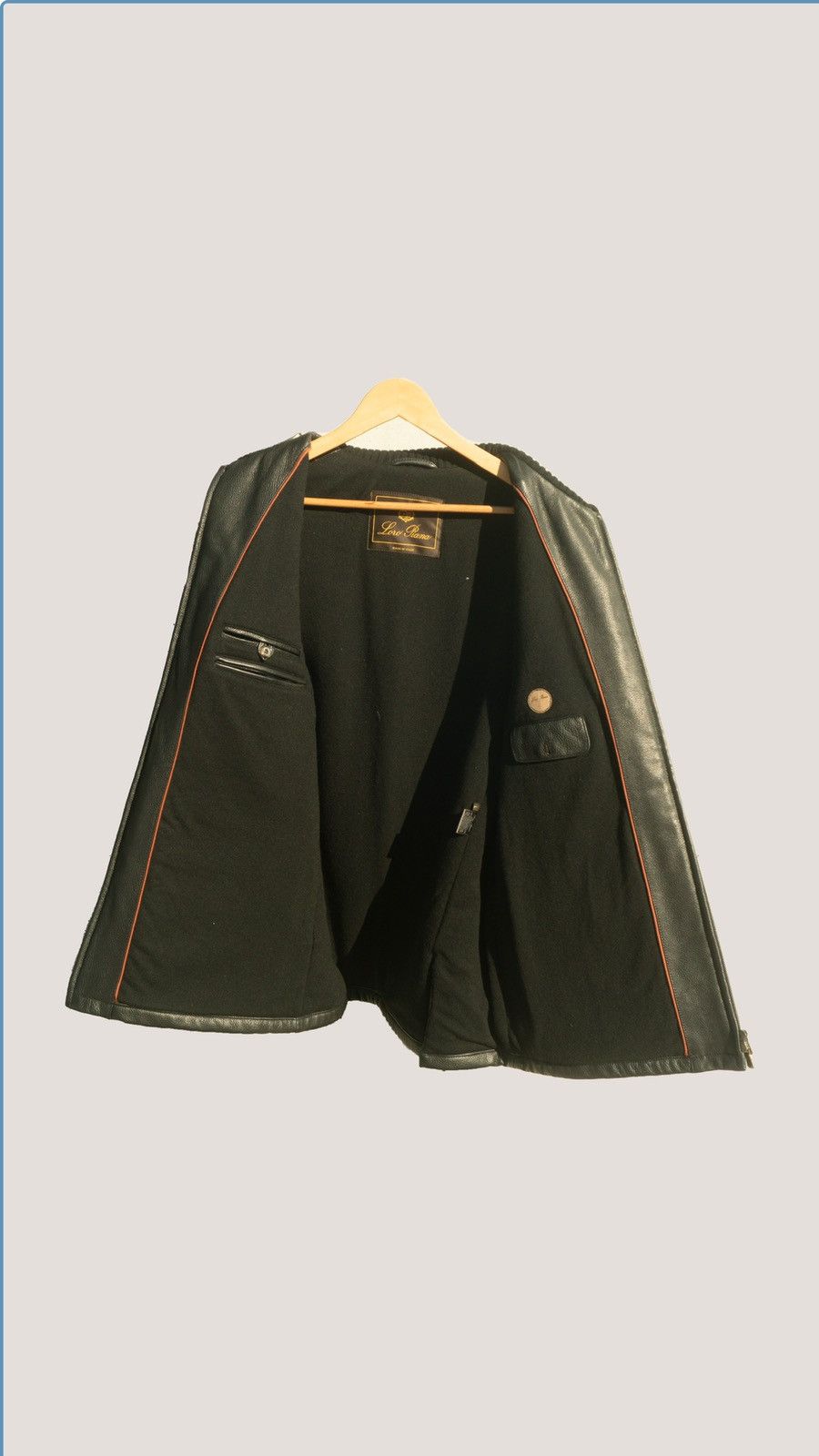Loro Piana Loro Piana Leather Coat jacket Size US L / EU 52-54 / 3 - 3 Thumbnail