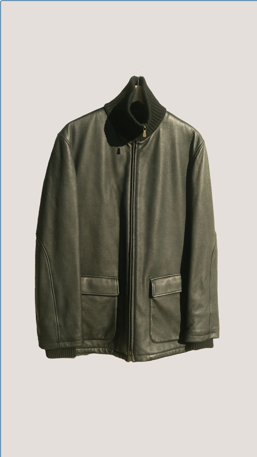 Loro Piana Loro Piana Leather Coat jacket Size US L / EU 52-54 / 3 - 1 Thumbnail