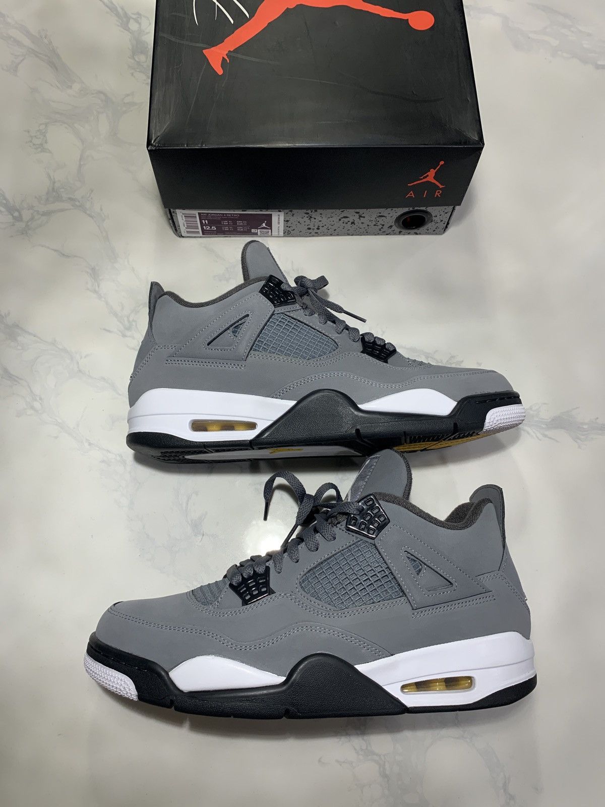 mens jordan 4 retro cool grey