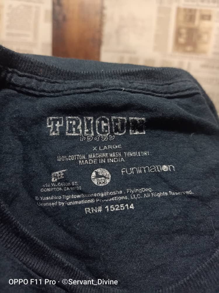 Anime TRIGUN Anime Manga Tshirt Size US XL / EU 56 / 4 - 2 Thumbnail