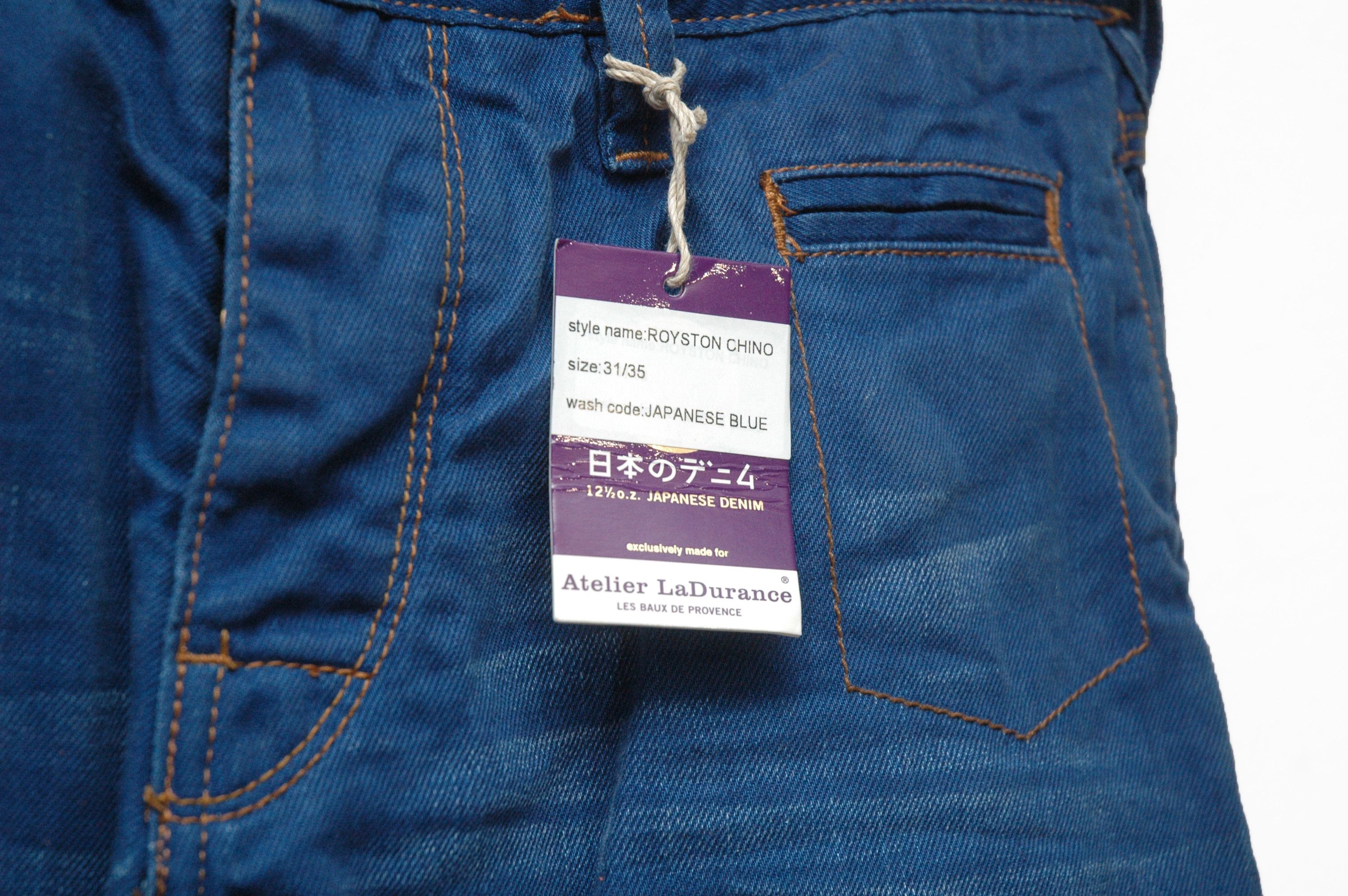 Atelier La Durance NWT Atelier La Durance 11oz Japan Denim Royston Chino Size US 31 - 3 Thumbnail