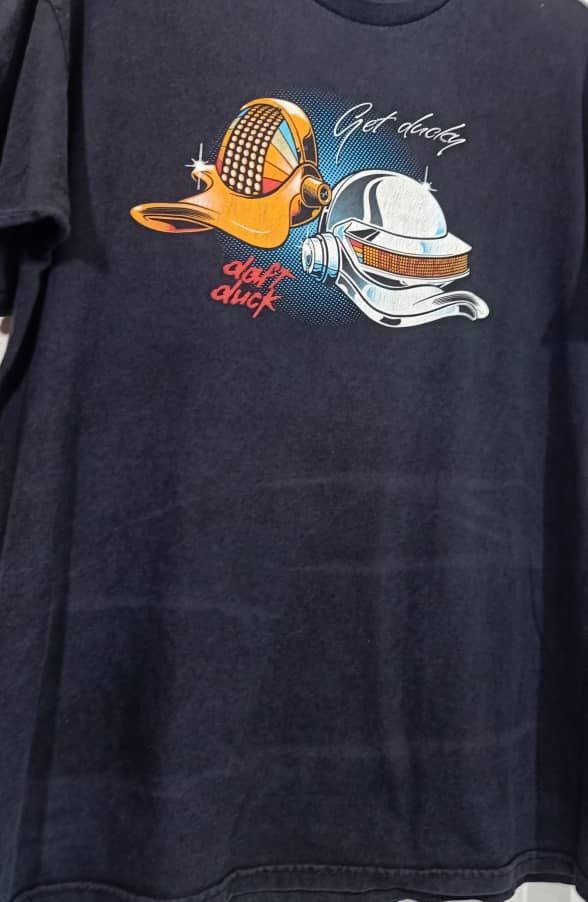 Band Tees × Disney Vtg DAFT PUNK x DUFFY DUCK Promo t shirts Size US XL / EU 56 / 4 - 3 Thumbnail