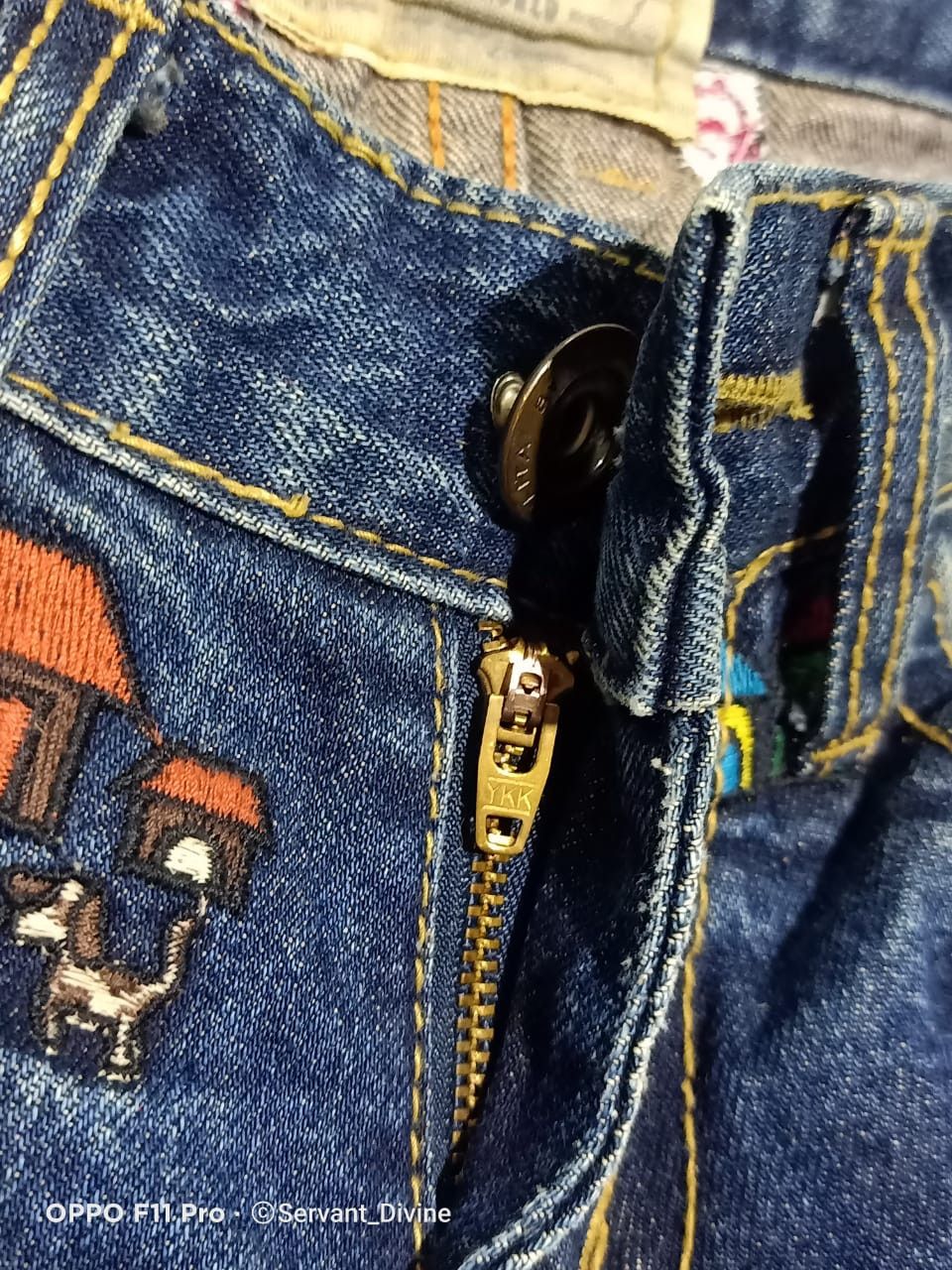 Japanese Brand LOLITA - 'ScoolZone' Embroidered By Concert Club Jeans Size US 28 / EU 44 - 7 Thumbnail