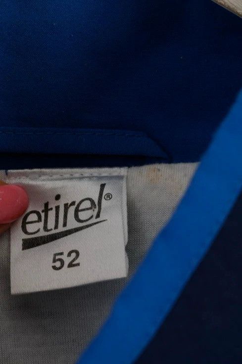 Vintage Etirel Mens 52 L Jacket Blue Full Zipper Bomber Retro 0445 Size US L / EU 52-54 / 3 - 5 Thumbnail