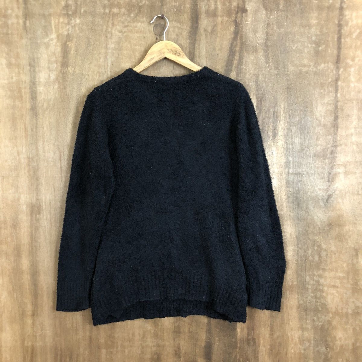 Homespun Knitwear × Japanese Brand Blue Cross Lovers Rock Black Knitwear #119 Size US M / EU 48-50 / 2 - 7 Thumbnail