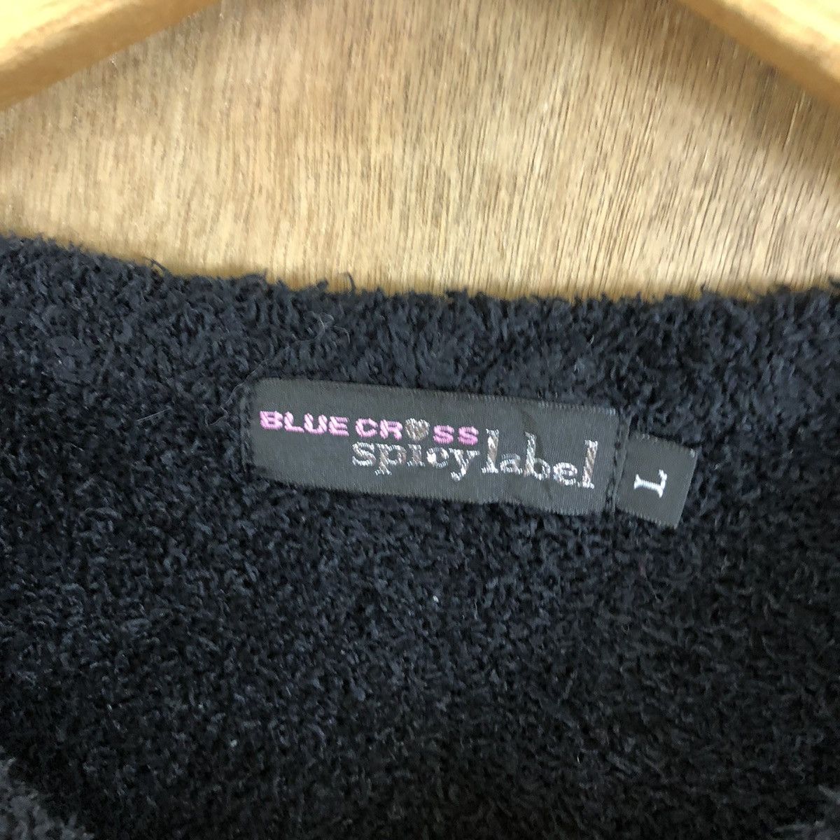 Homespun Knitwear × Japanese Brand Blue Cross Lovers Rock Black Knitwear #119 Size US M / EU 48-50 / 2 - 6 Thumbnail