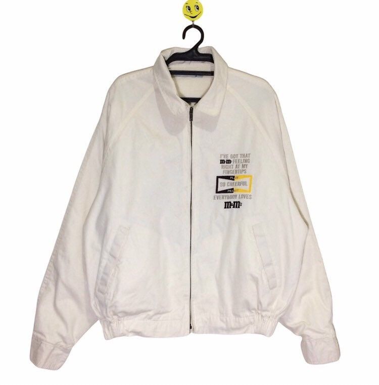 Cartoon Network × Vintage M&M's Big Logo Embroidery jacket Mm's Bomber Sweater Zipper Size US L / EU 52-54 / 3 - 3 Thumbnail